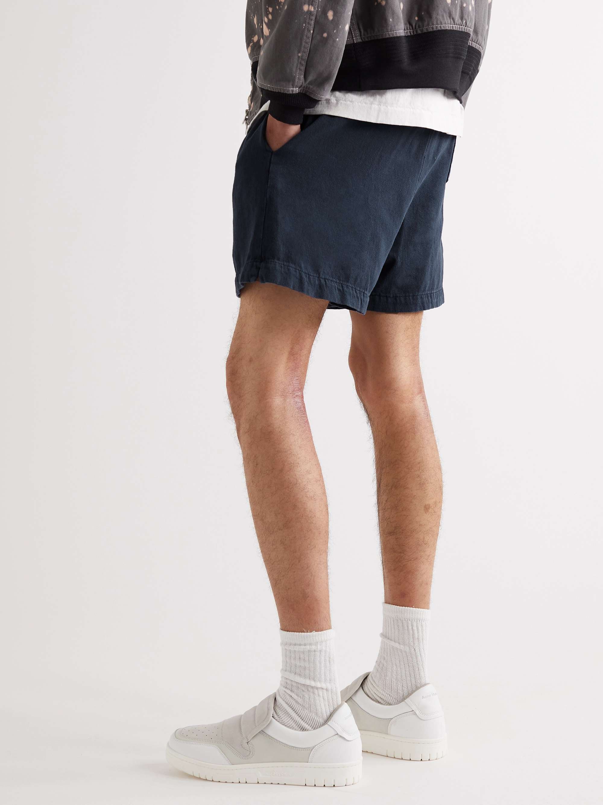 GALLERY DEPT. Zuma Straight-Leg Logo-Print Cotton-Jersey Shorts