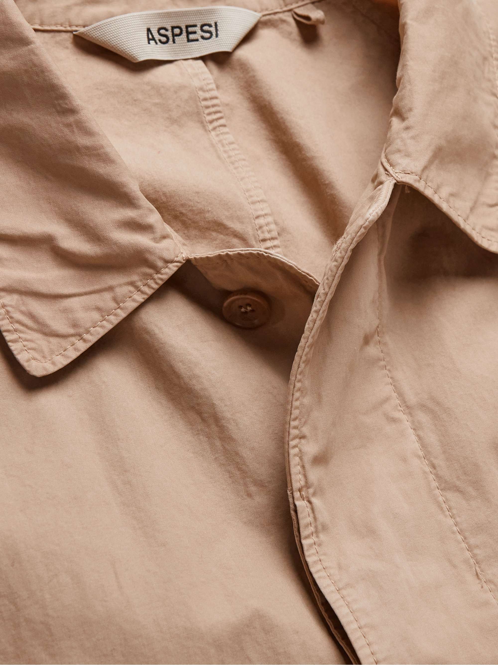 ASPESI Cotton-Canvas Trench Coat