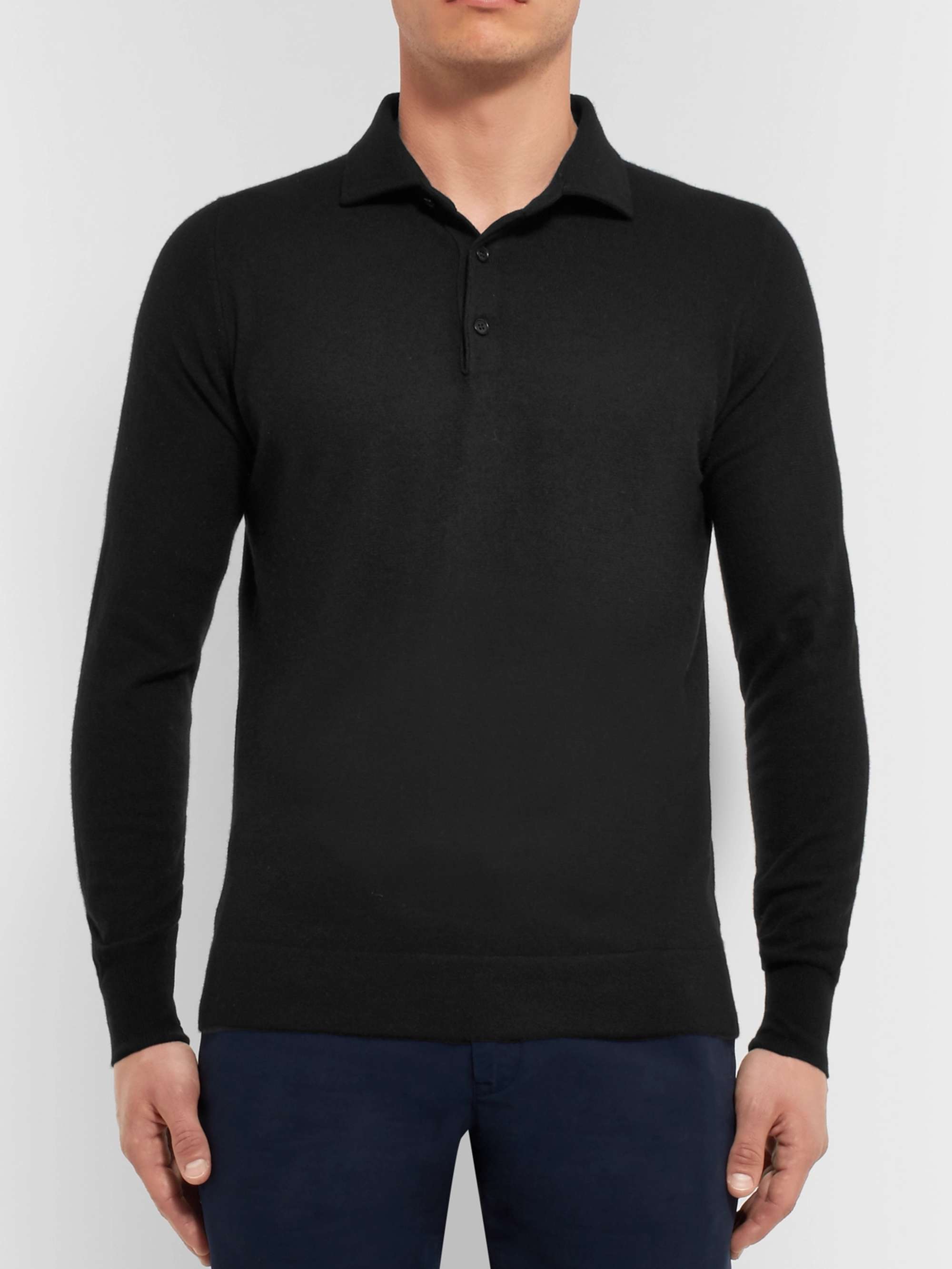 LORO PIANA Slim-Fit Baby Cashmere Polo Shirt