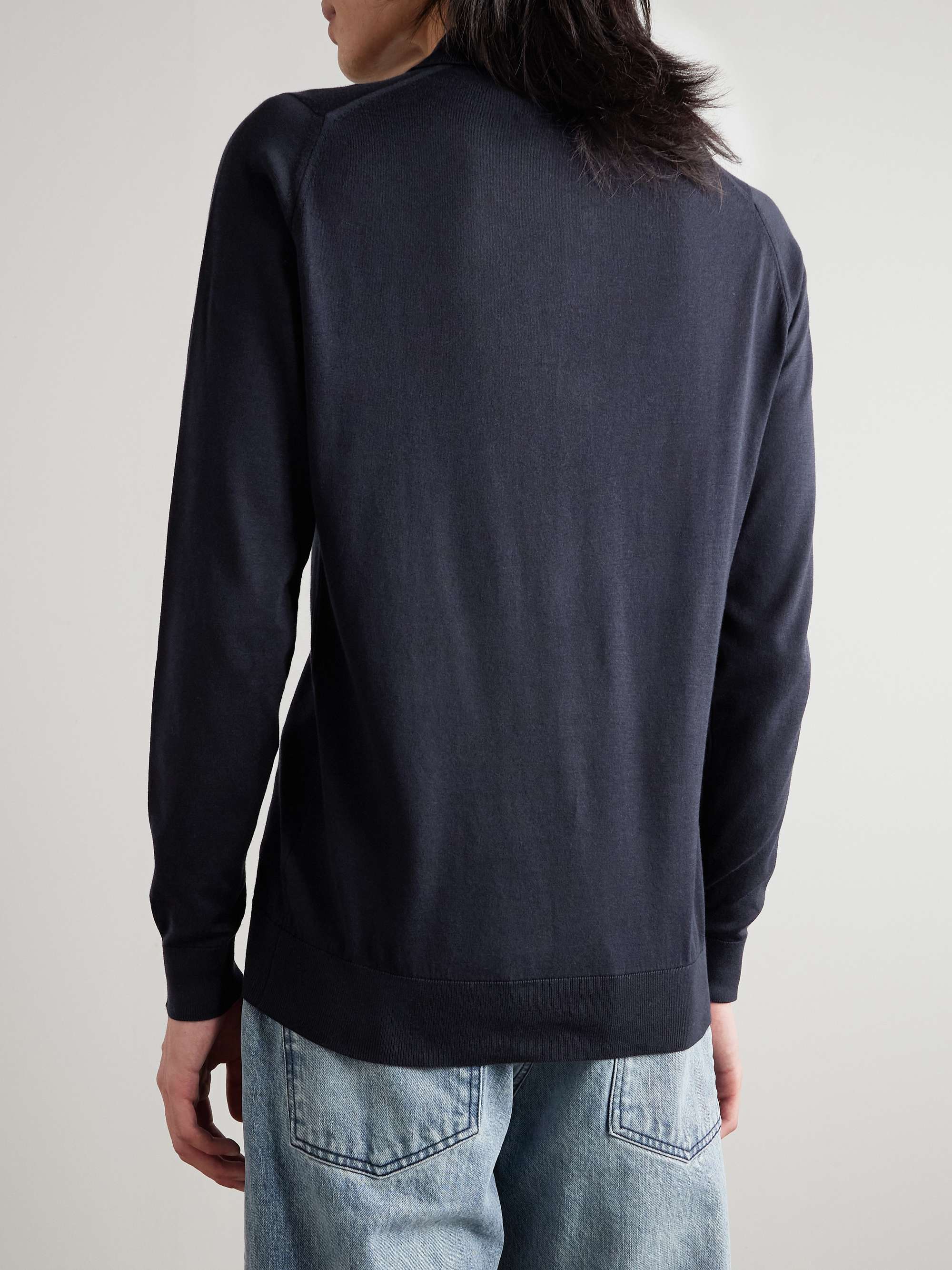 JOHN SMEDLEY Bradwell Slim-Fit Sea Island Cotton Polo Shirt
