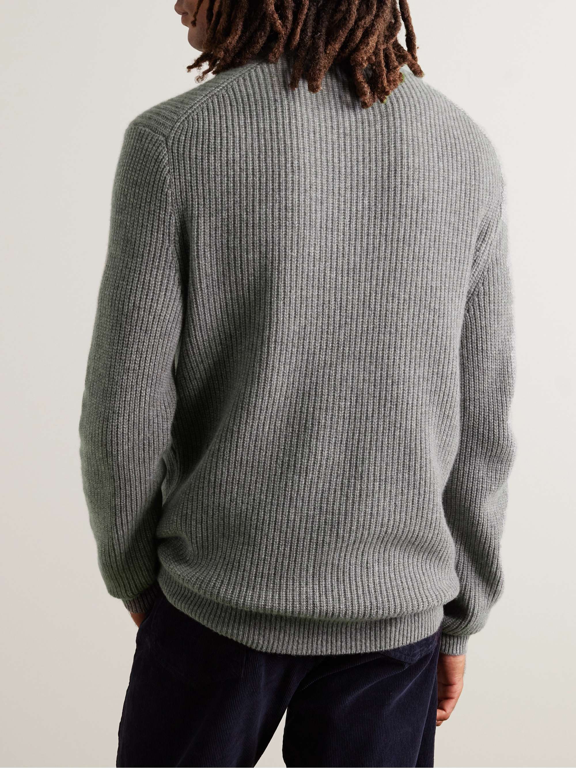 ALEX MILL Jordan Ribbed Brushed-Cashmere Sweater for Men | MR PORTER