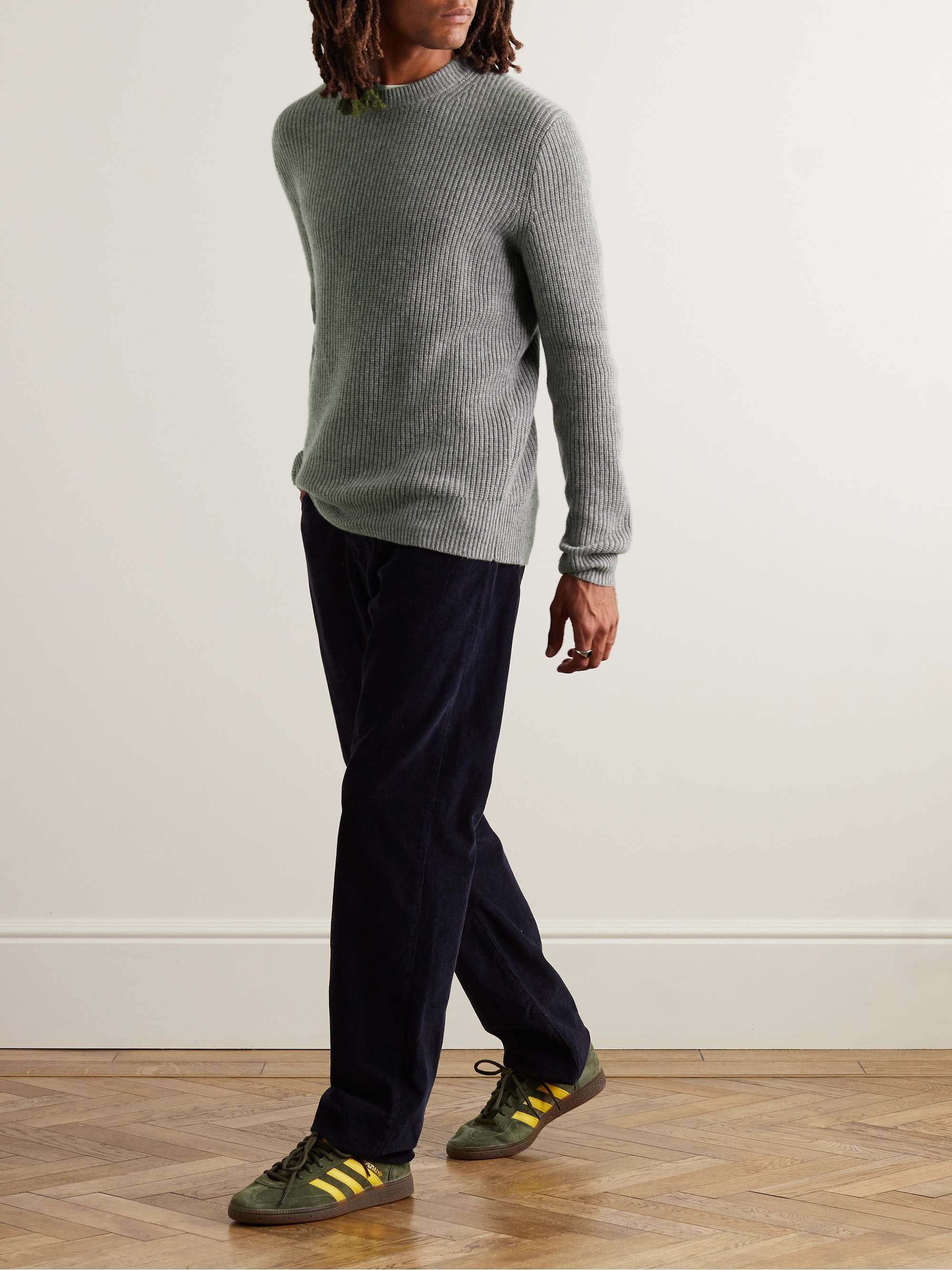 ALEX MILL Jordan Ribbed Brushed-Cashmere Sweater for Men | MR PORTER