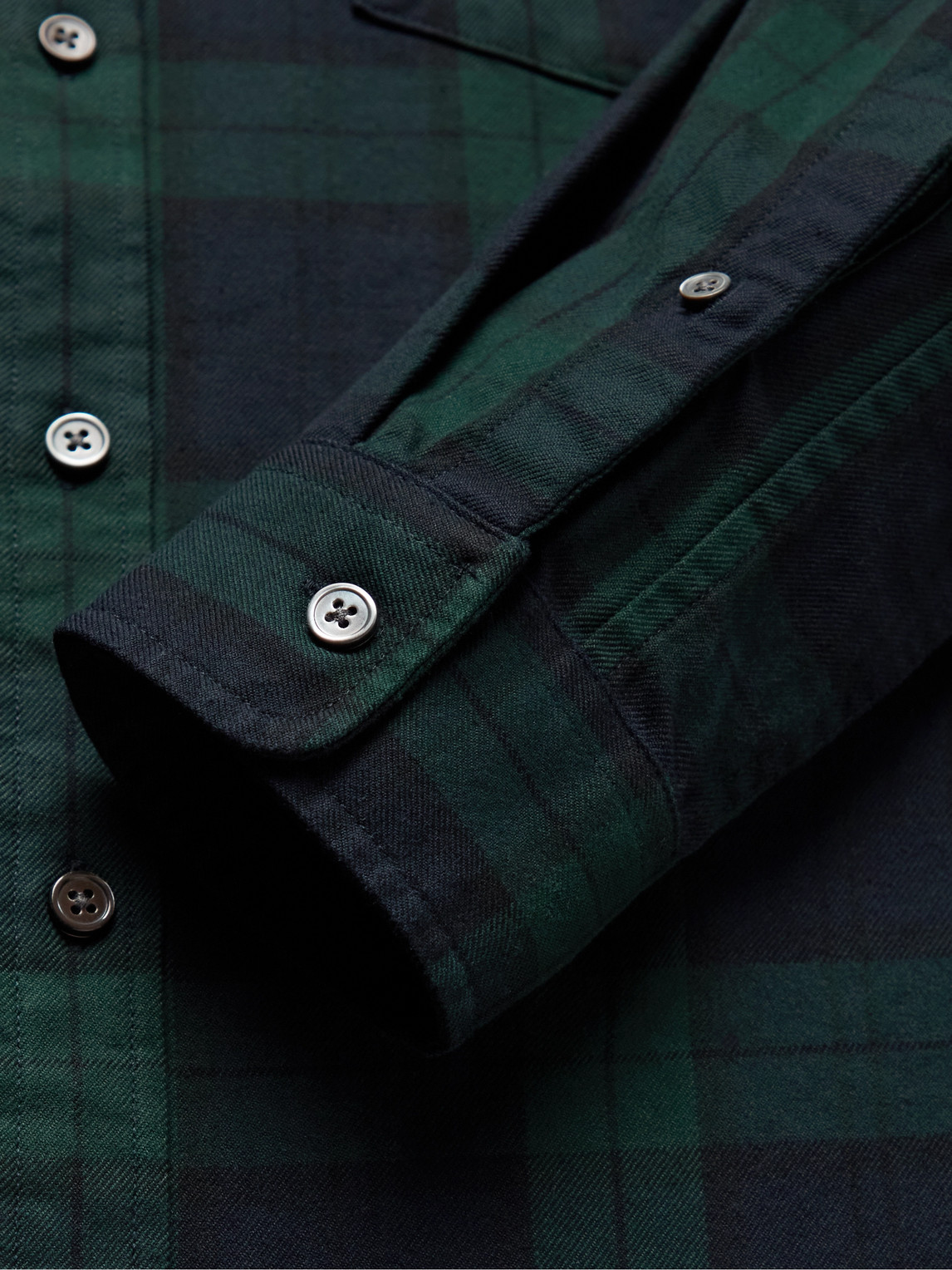 Shop Alex Mill Mill Button-down Collar Checked Cotton Shirt In Green