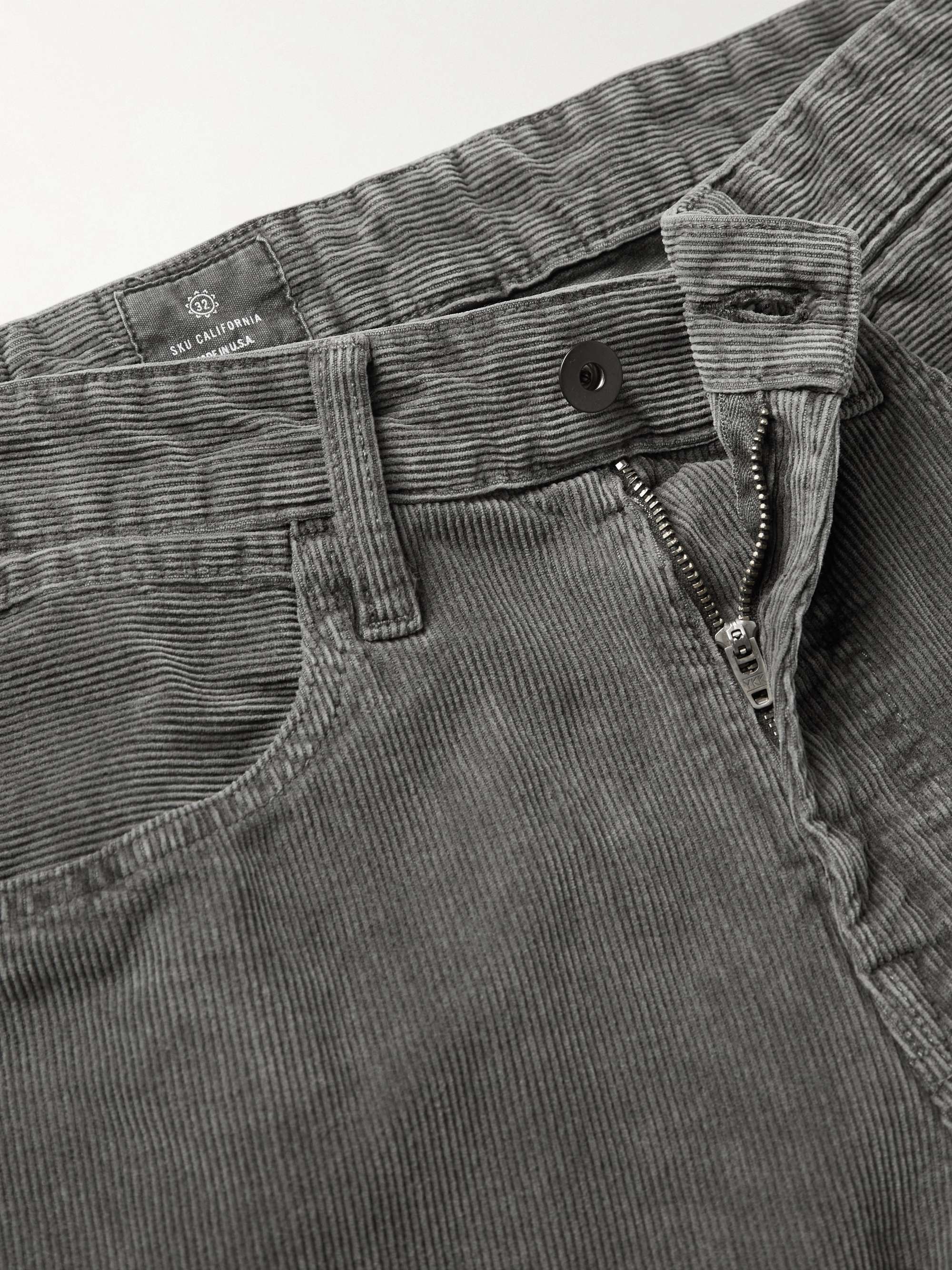 SAVE KHAKI UNITED Straight-Leg Garment-Dyed Cotton-Corduroy Trousers
