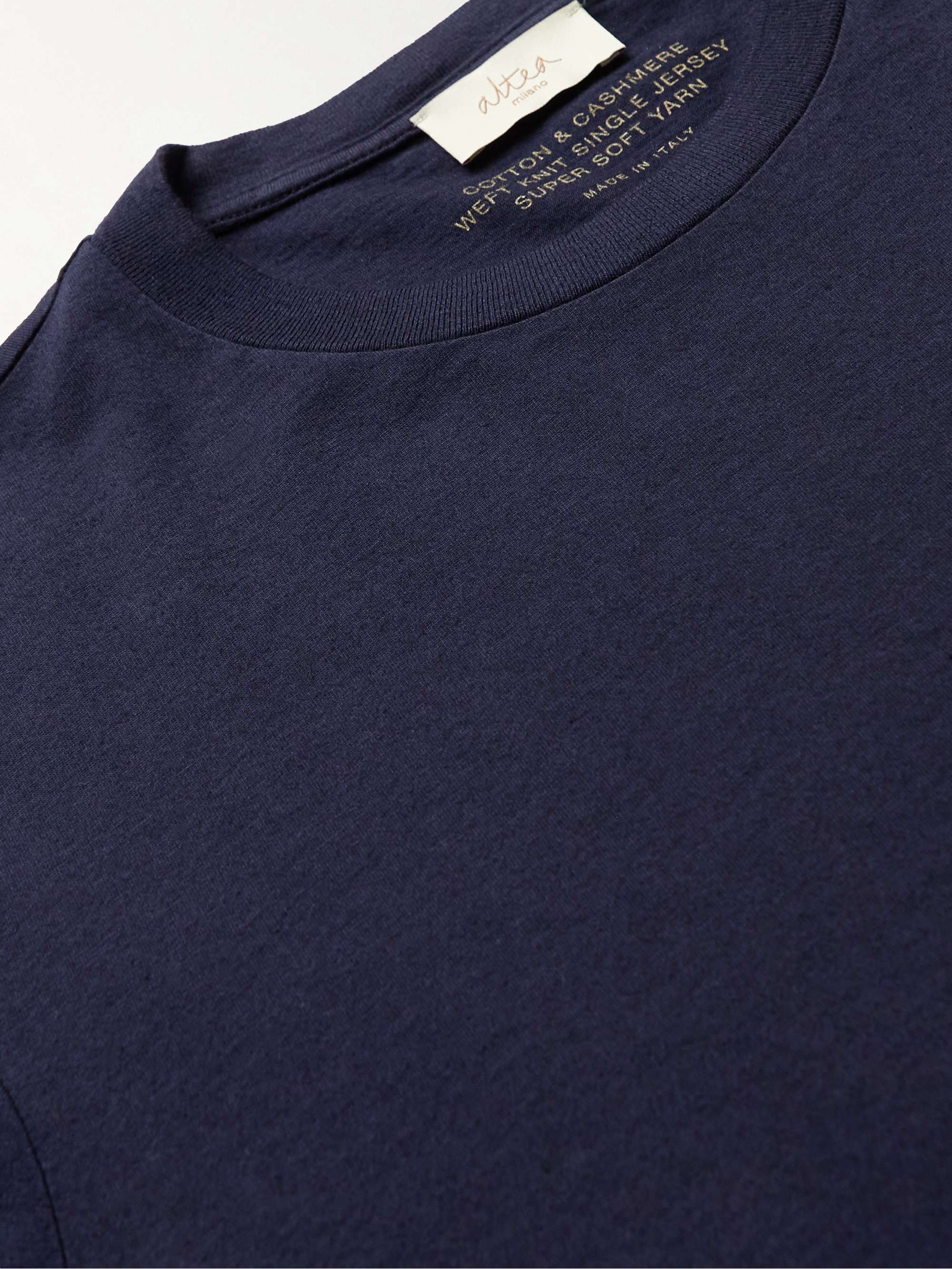 ALTEA Cotton and Cashmere-Blend Jersey T-Shirt