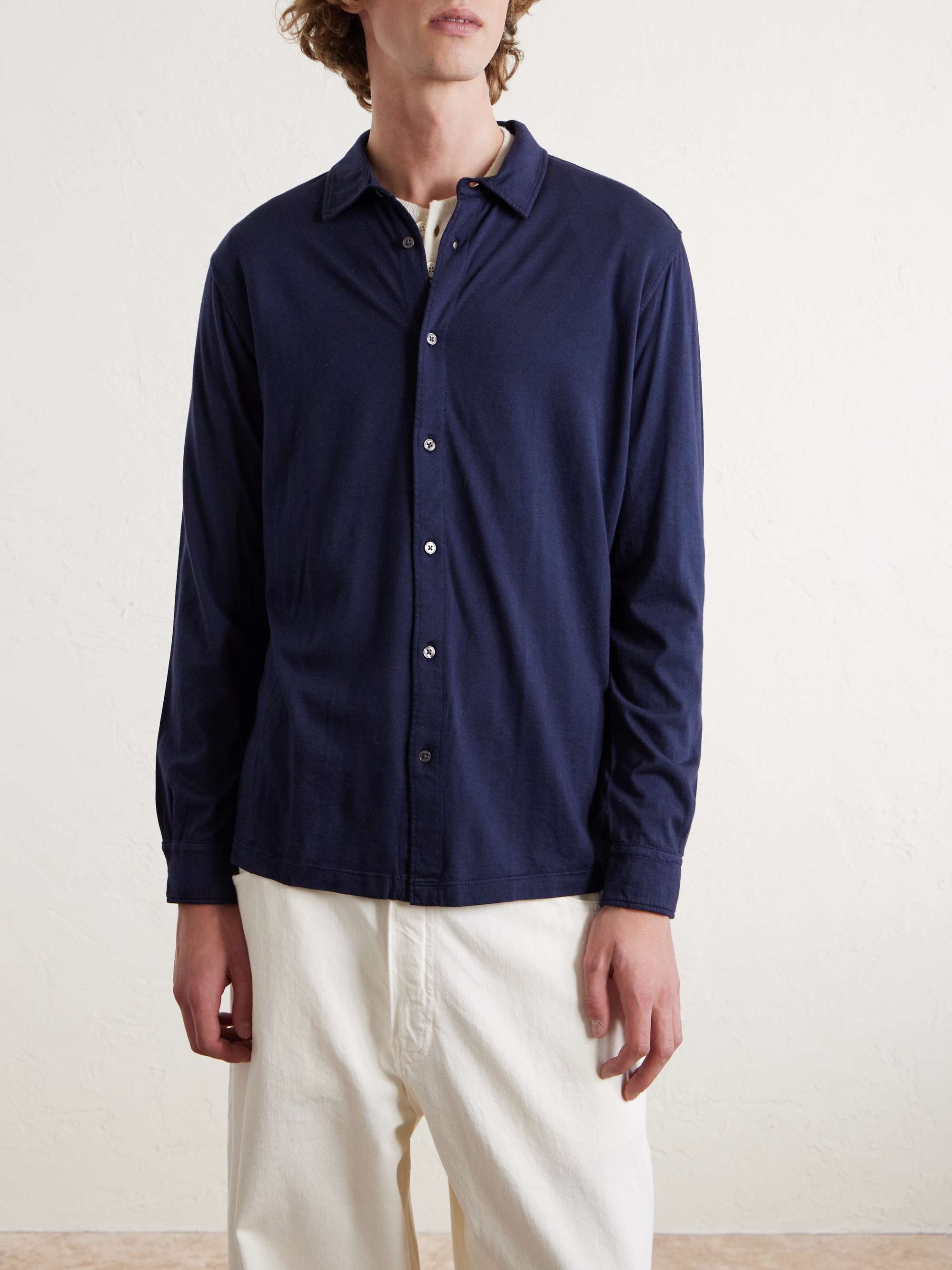 ALTEA Cotton and Cashmere-Blend Jersey T-Shirt