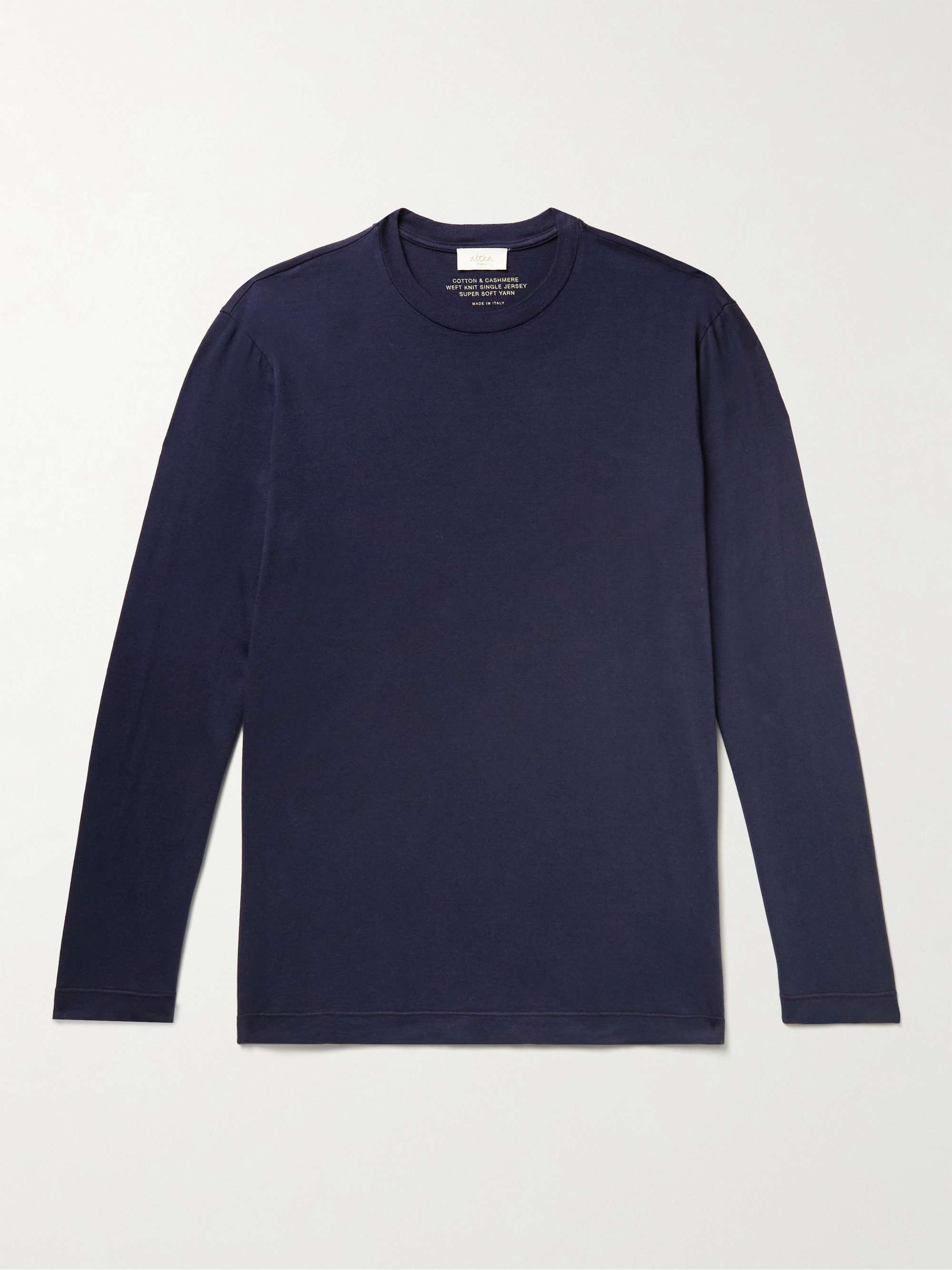 ALTEA Cotton and Cashmere-Blend Jersey T-Shirt