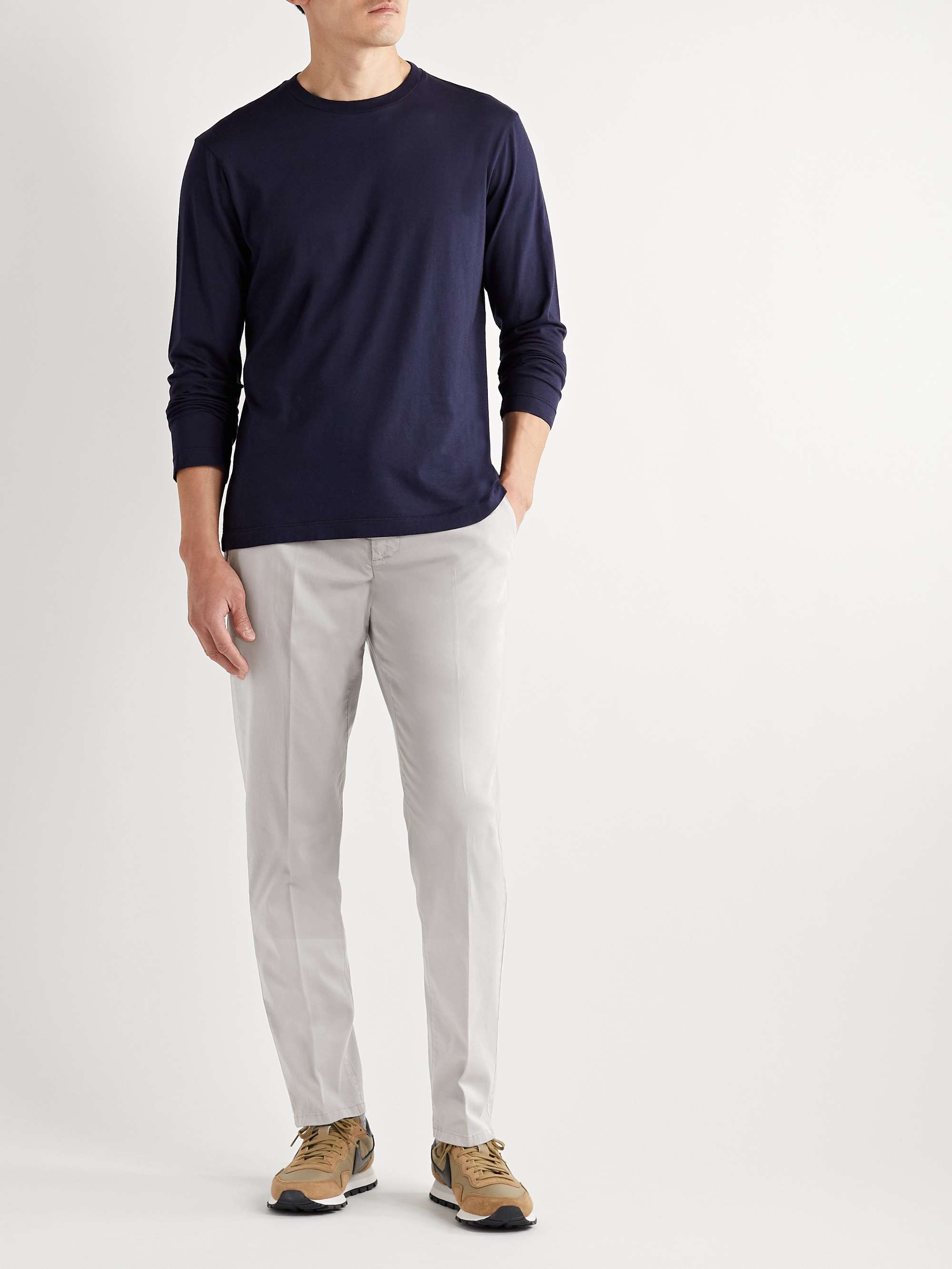 ALTEA Cotton and Cashmere-Blend Jersey T-Shirt