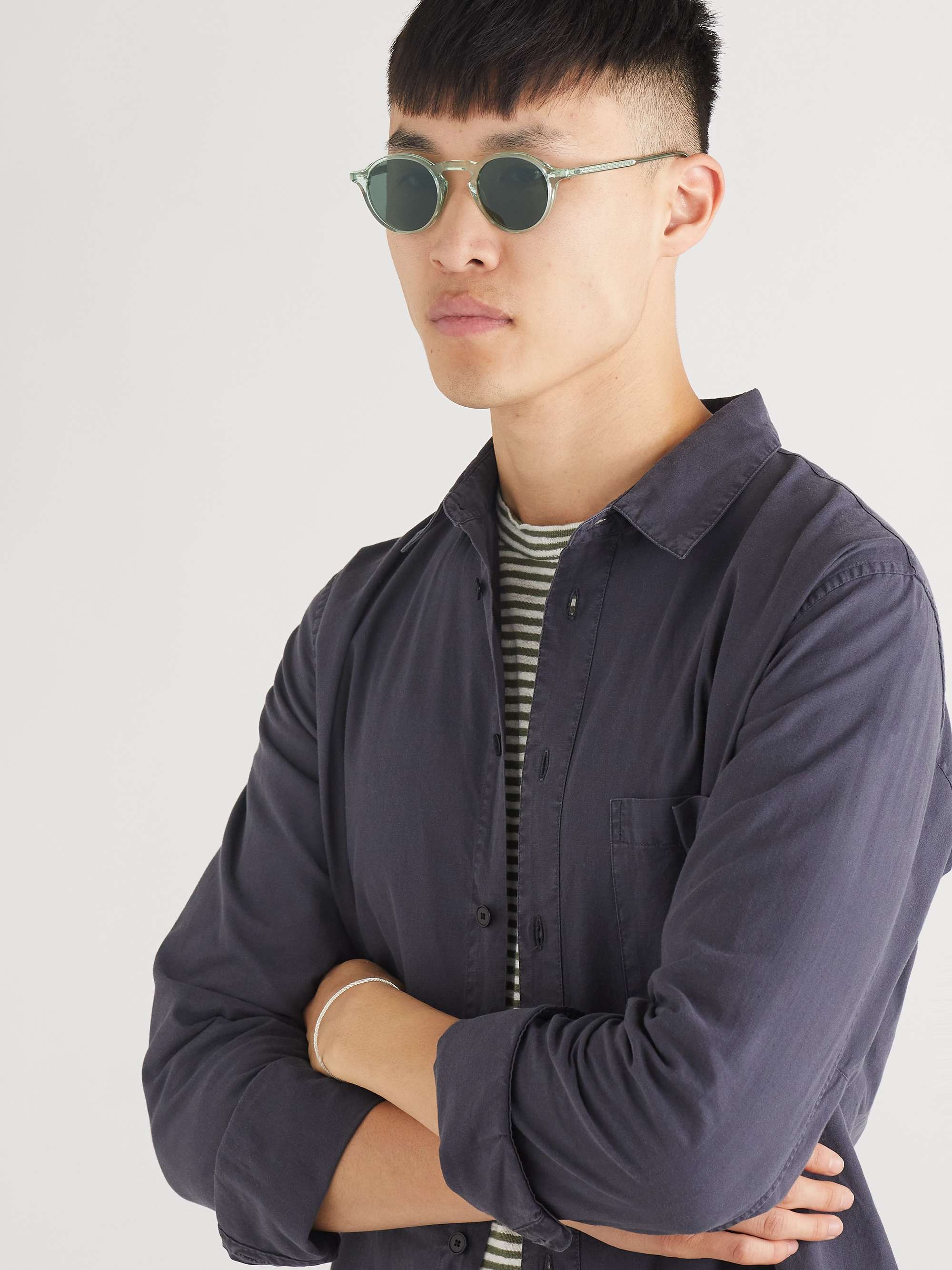 CUBITTS Marchmont II Round-Frame Acetate Sunglasses