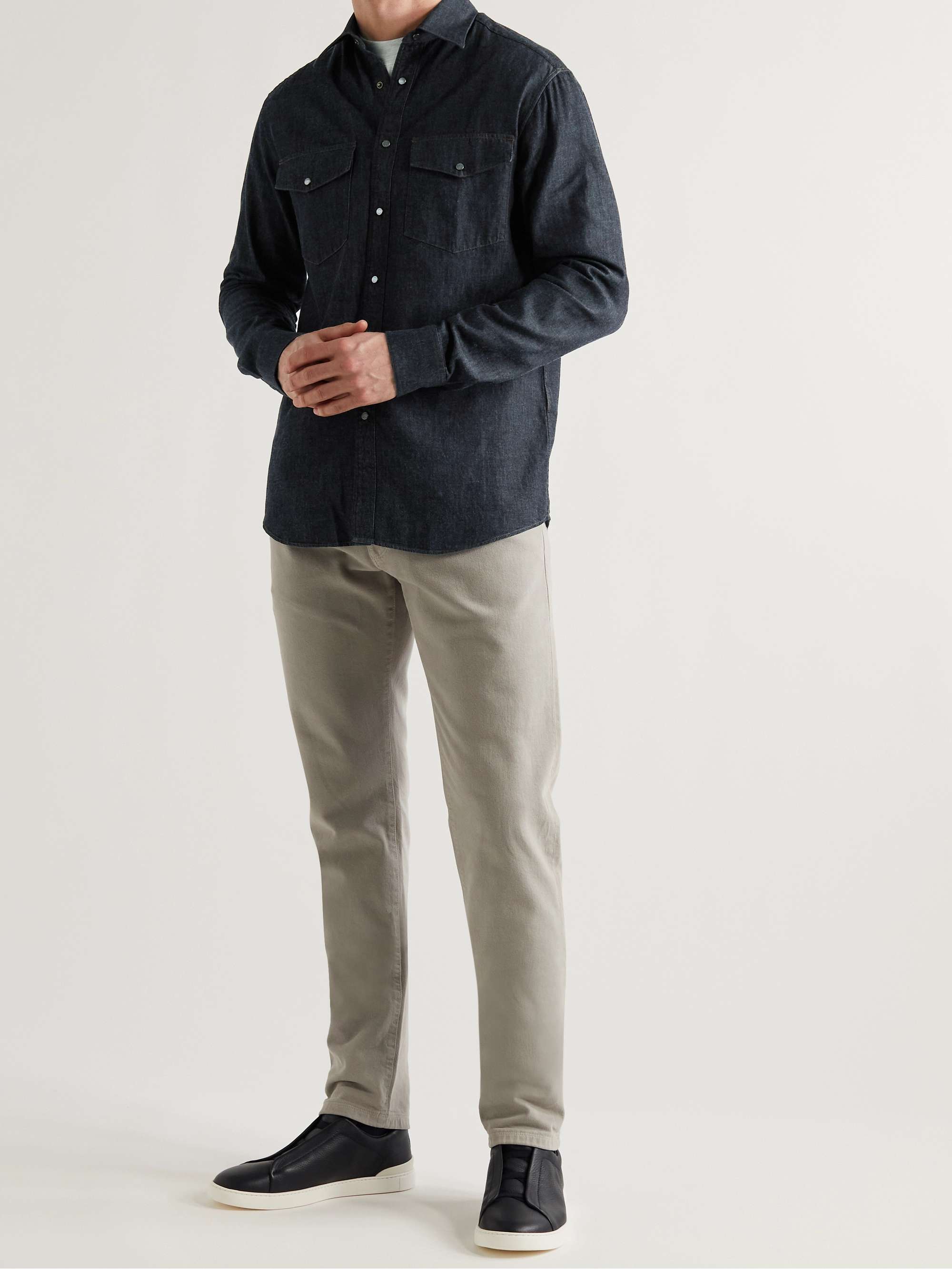 DUNHILL Denim Western Shirt