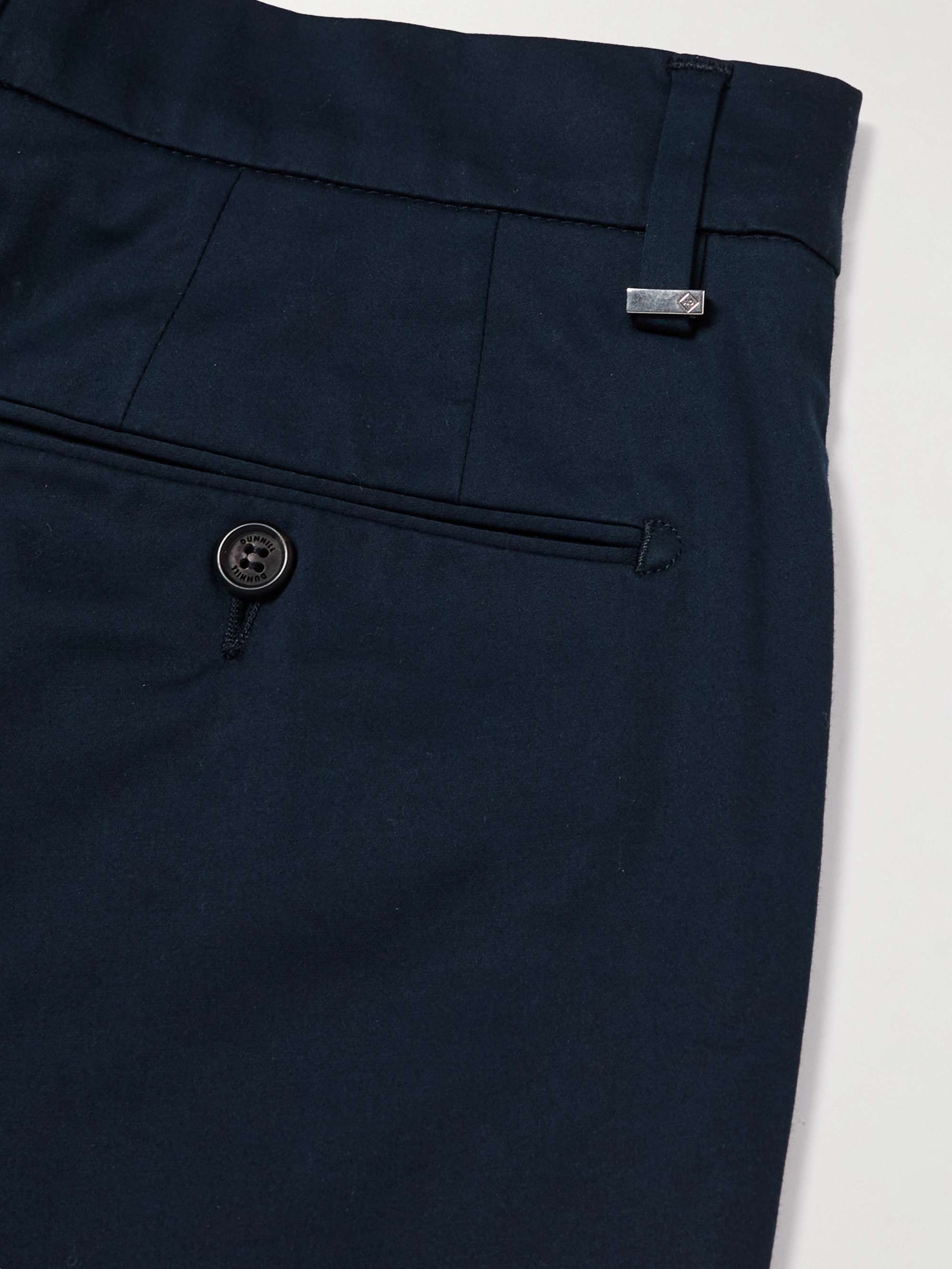 DUNHILL Straight-Leg Stretch Cotton and Mulberry Silk-Blend Chinos