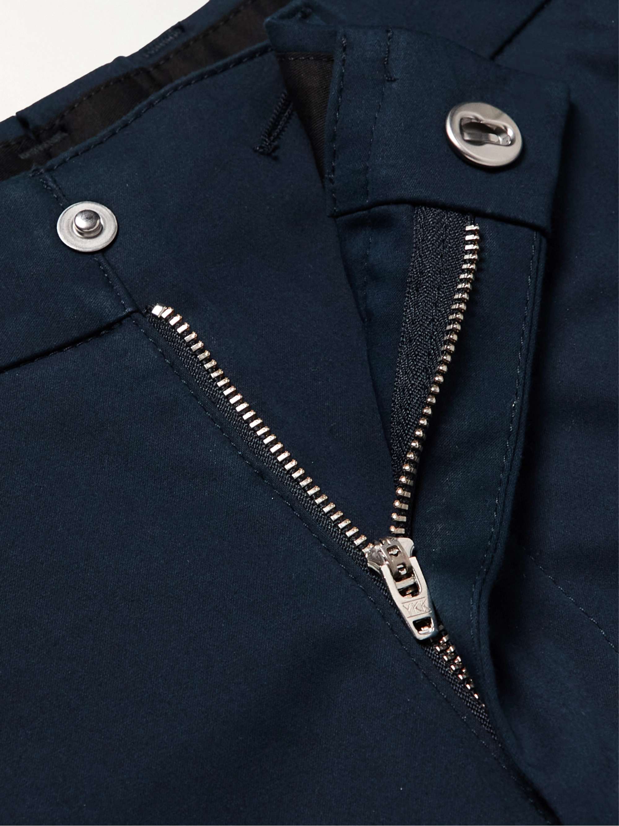 DUNHILL Straight-Leg Stretch Cotton and Mulberry Silk-Blend Chinos