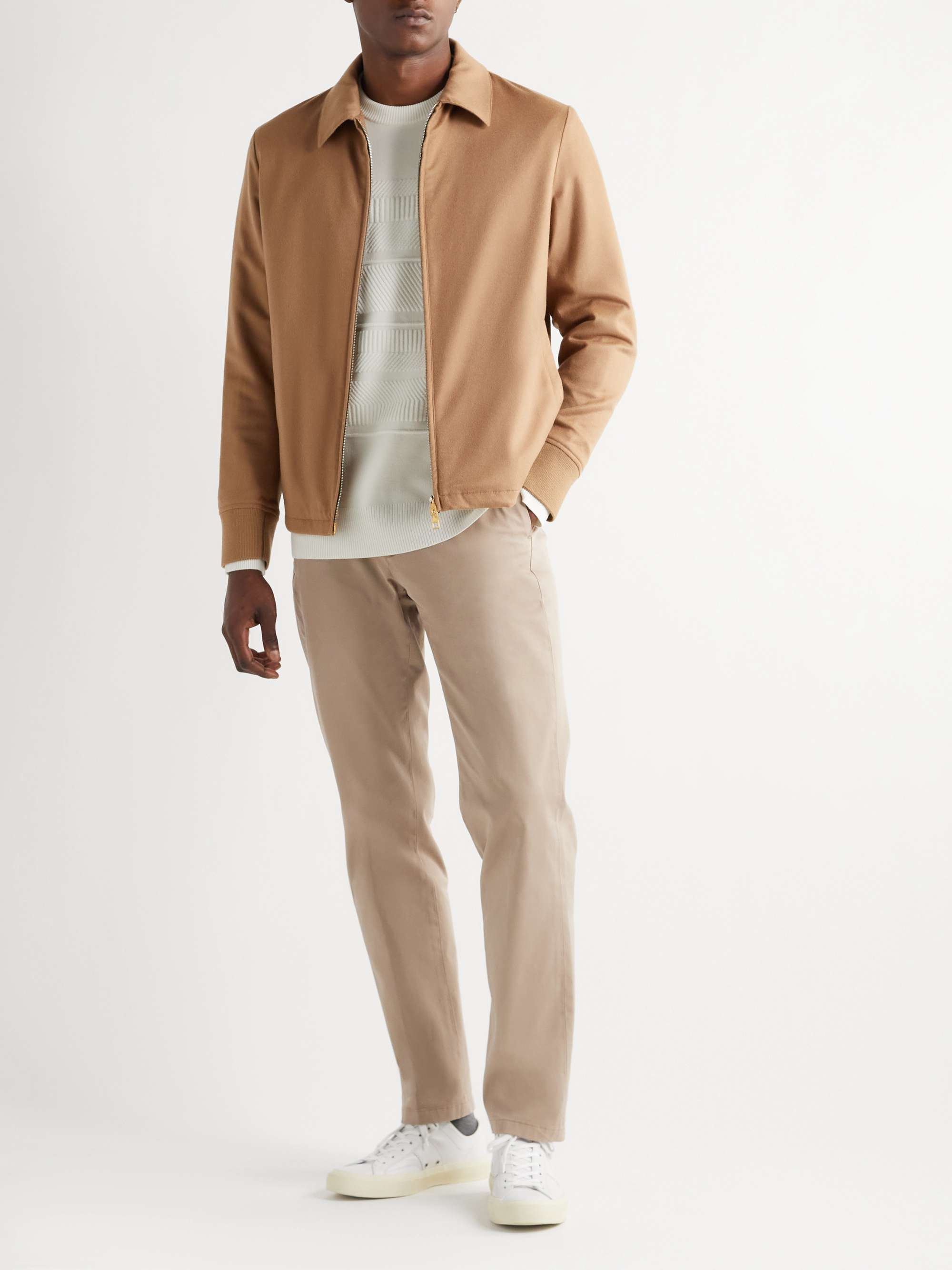 DUNHILL Slim-Fit Stretch-Cotton Twill Chinos