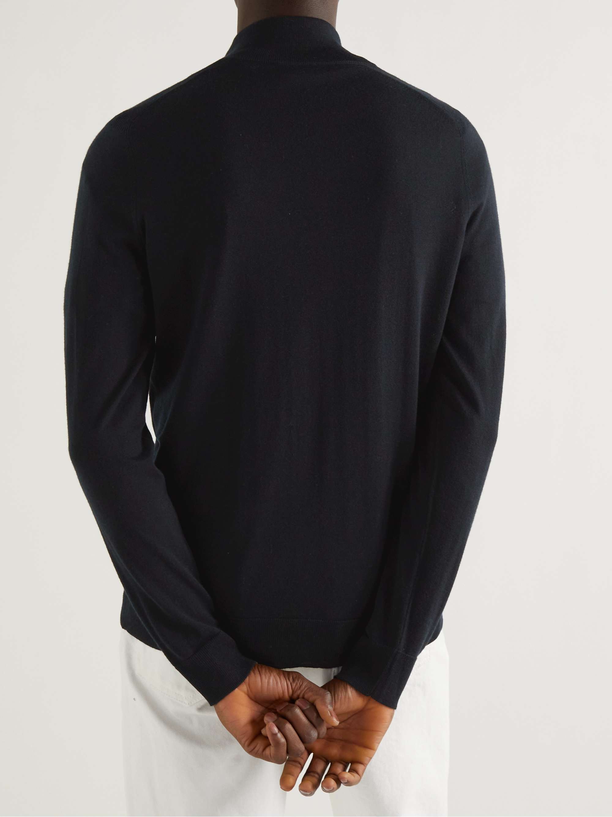 DUNHILL Cashmere Zip-Up Cardigan