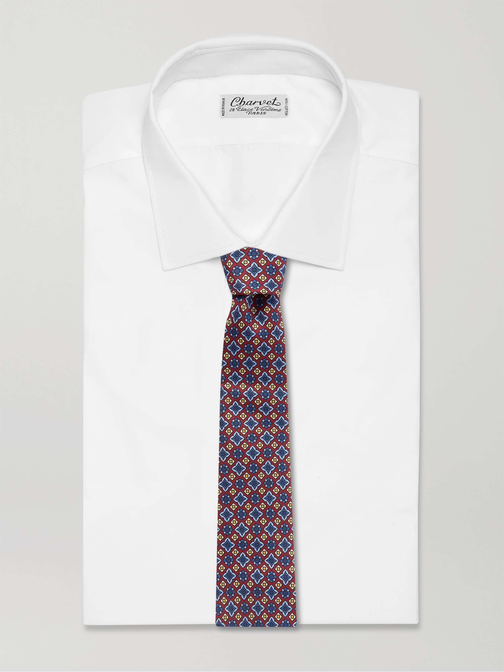 RUBINACCI 8cm Printed Silk-Twill Tie