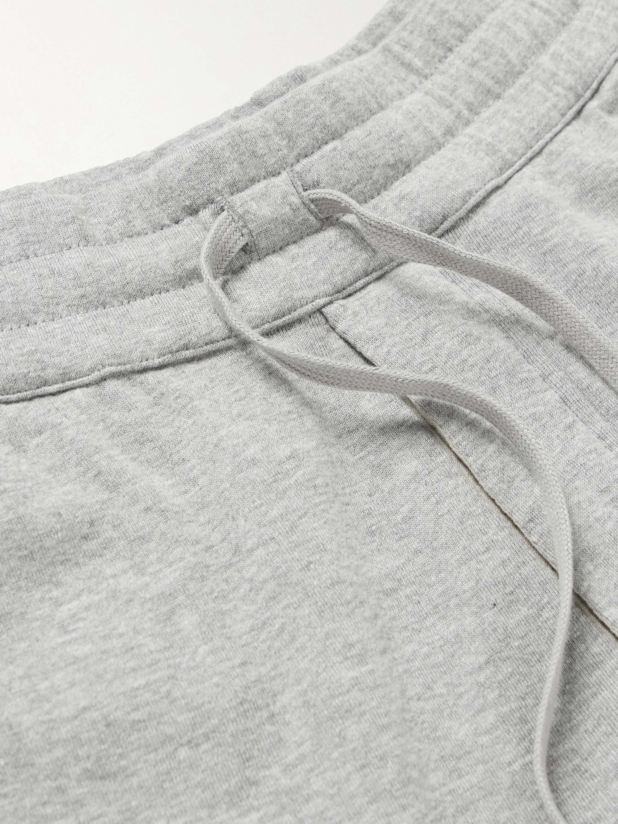 TOM FORD Tapered Brushed Cotton and Modal-Blend Jersey Sweatpants