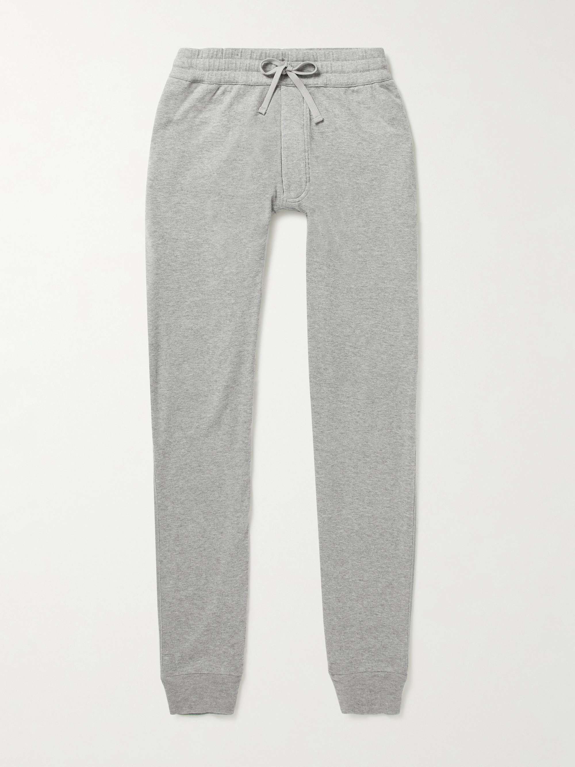 TOM FORD Tapered Brushed Cotton and Modal-Blend Jersey Sweatpants for ...