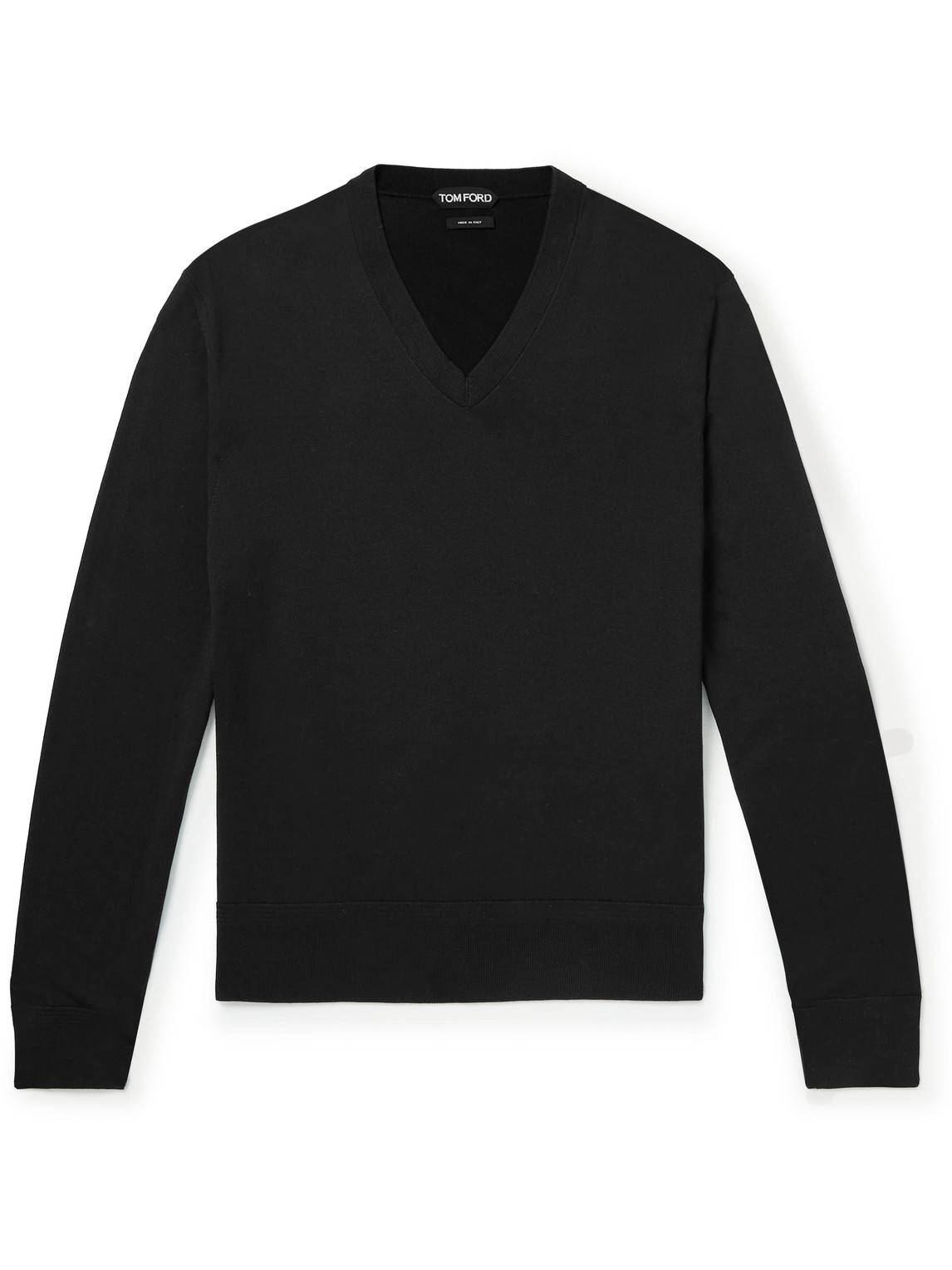 Tom Ford Merino Wool Sweater In Black