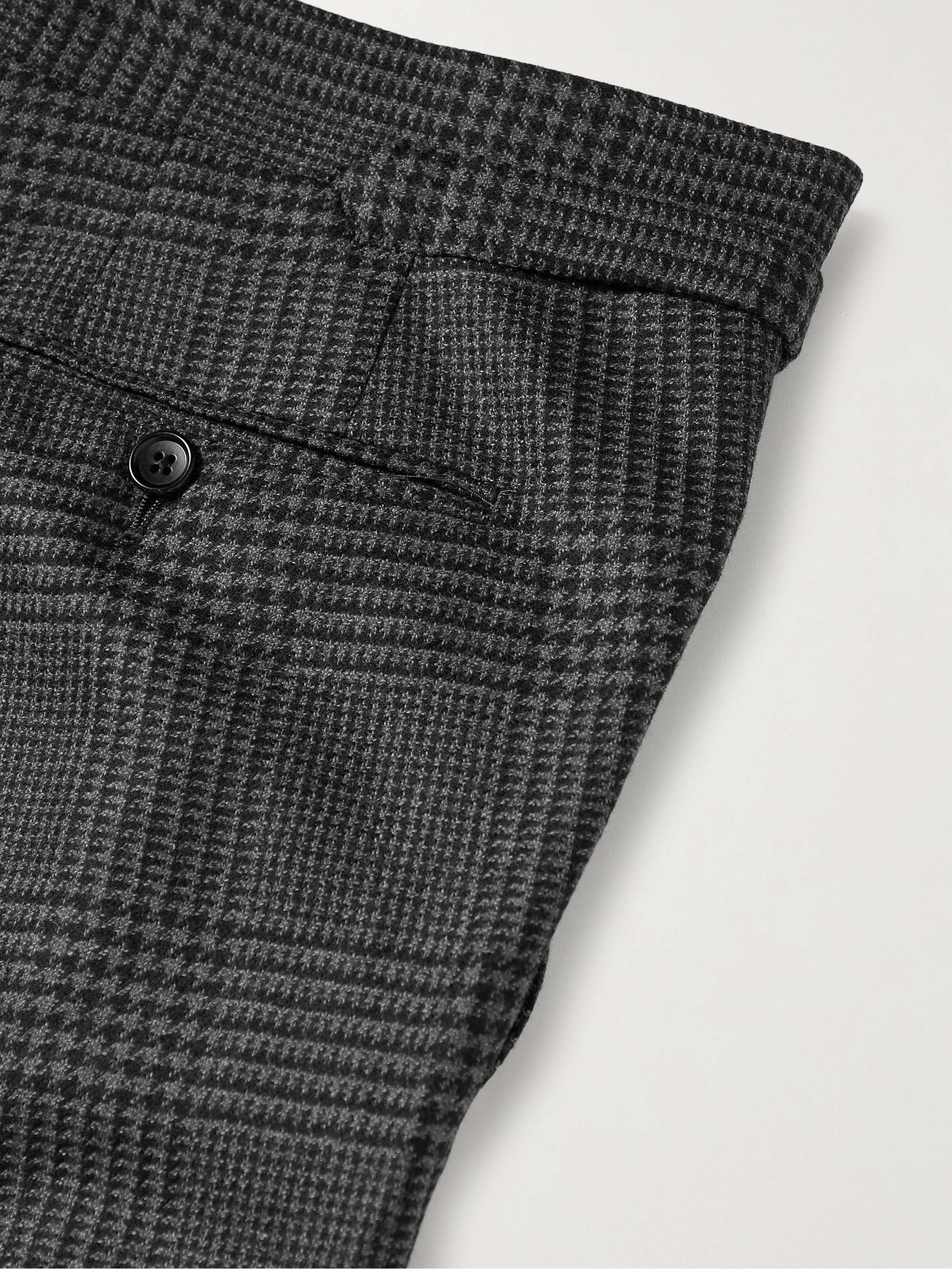 TOM FORD Slim-Fit Prince of Wales Checked Wool Suit Trousers