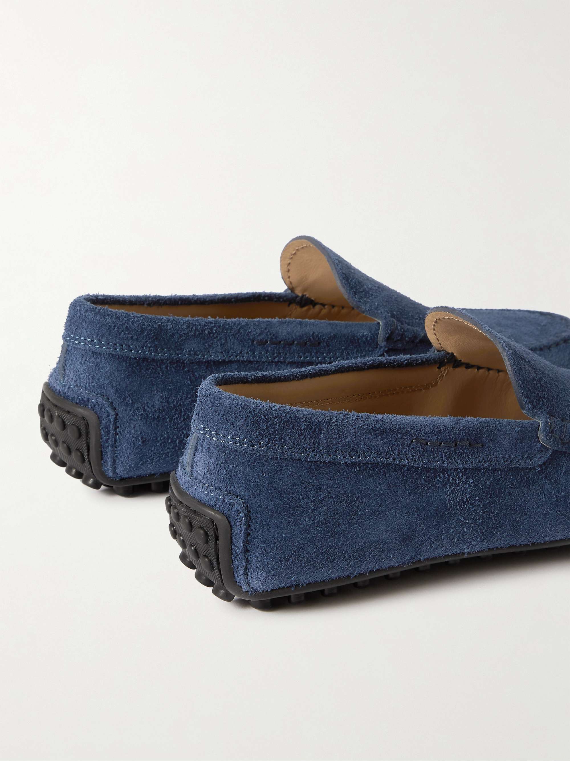 TOD'S Pantofola City Gommino Suede Driving Shoes