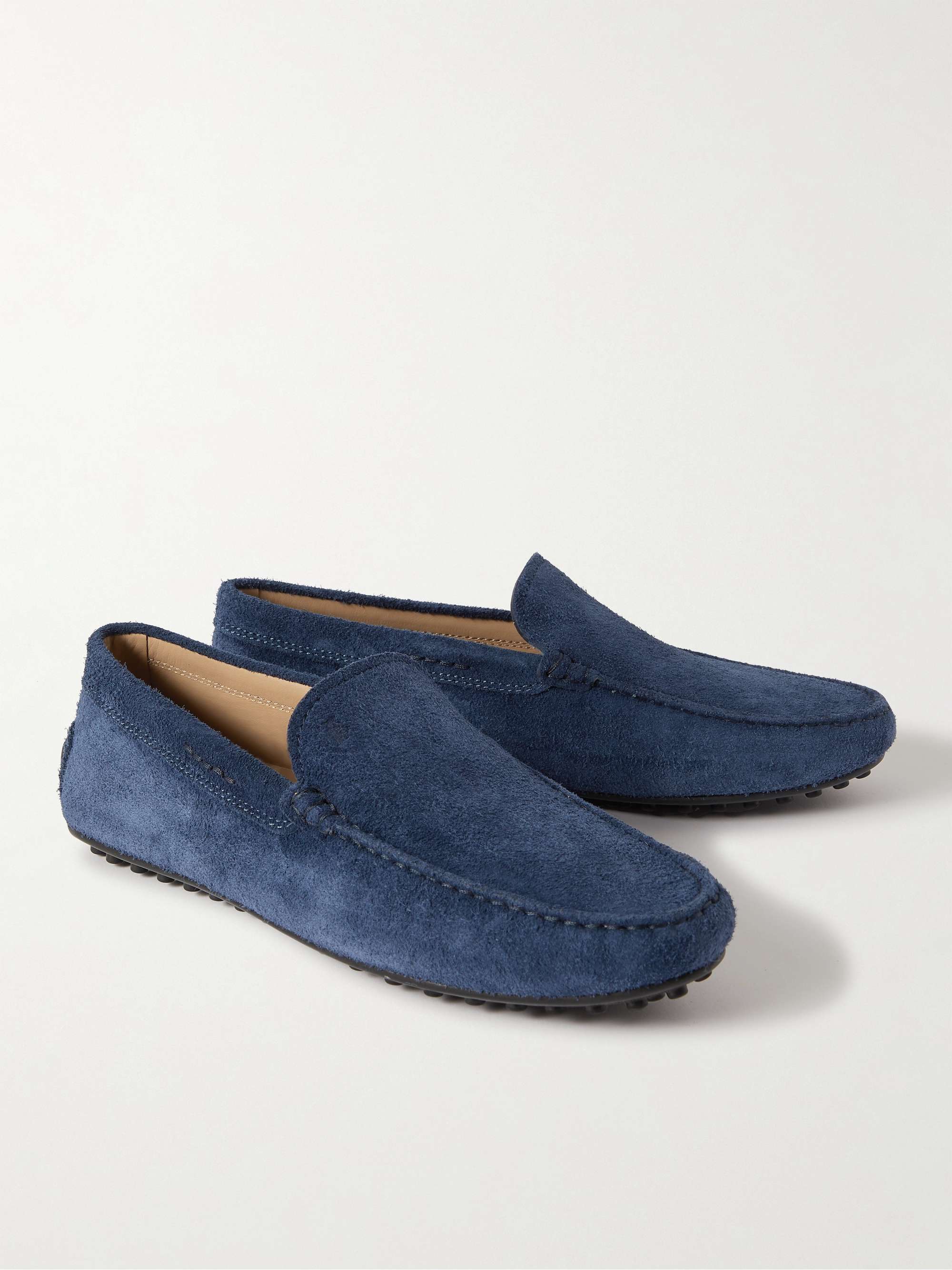 TOD'S Pantofola City Gommino Suede Driving Shoes
