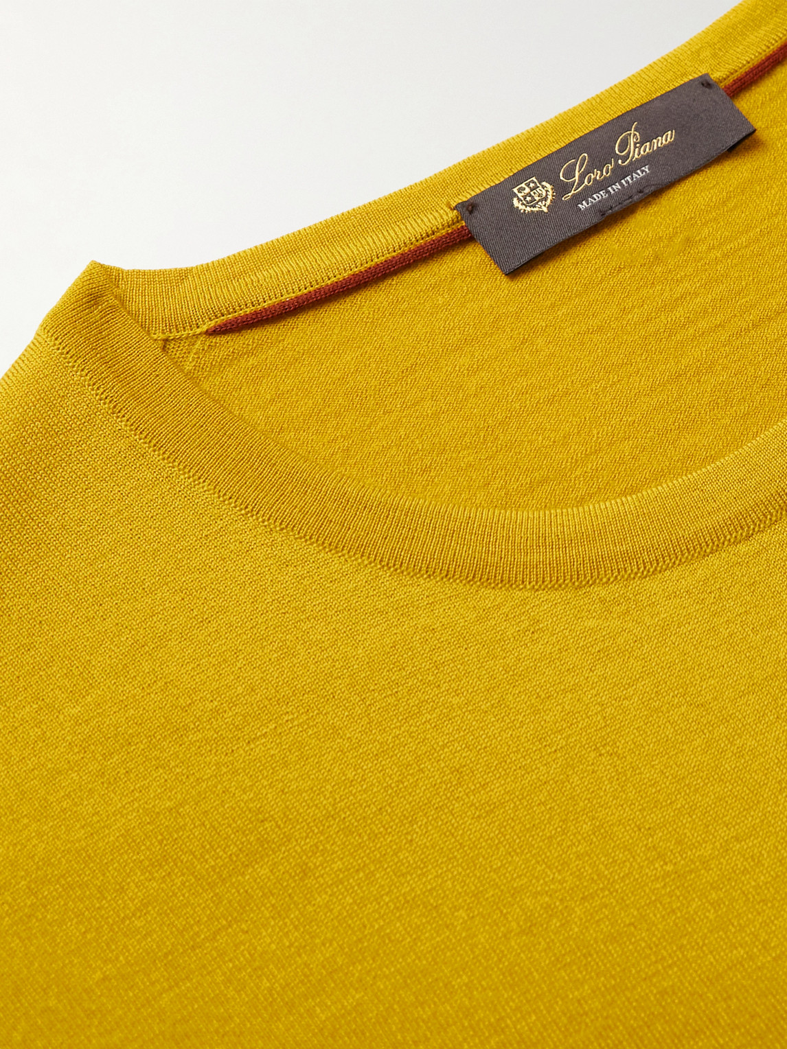 Shop Loro Piana Wish Virgin Wool Sweater In Yellow