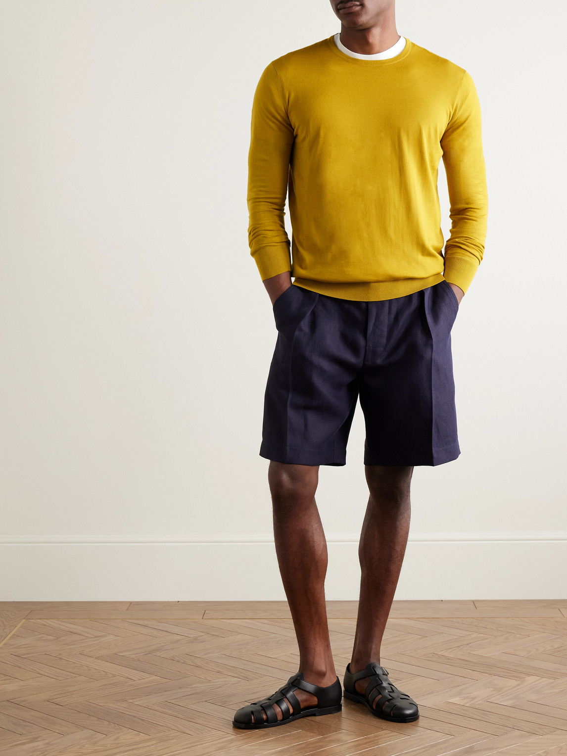 Shop Loro Piana Wish Virgin Wool Sweater In Yellow