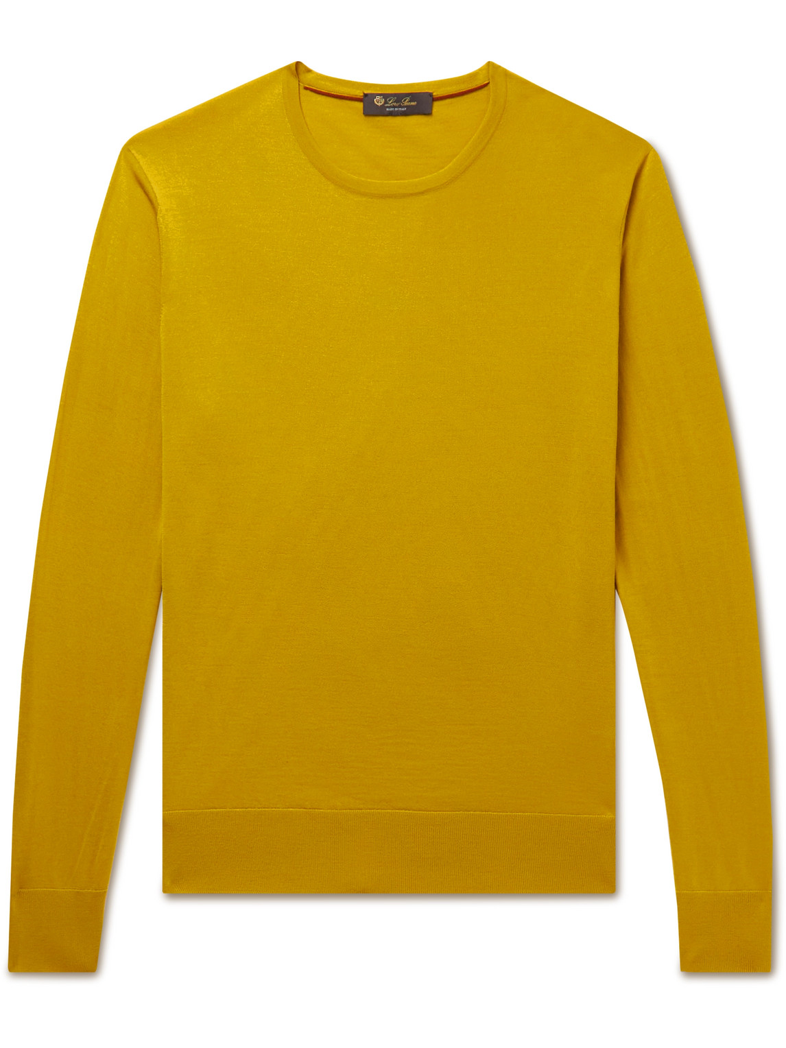 Loro Piana Wish Virgin Wool Jumper In Yellow