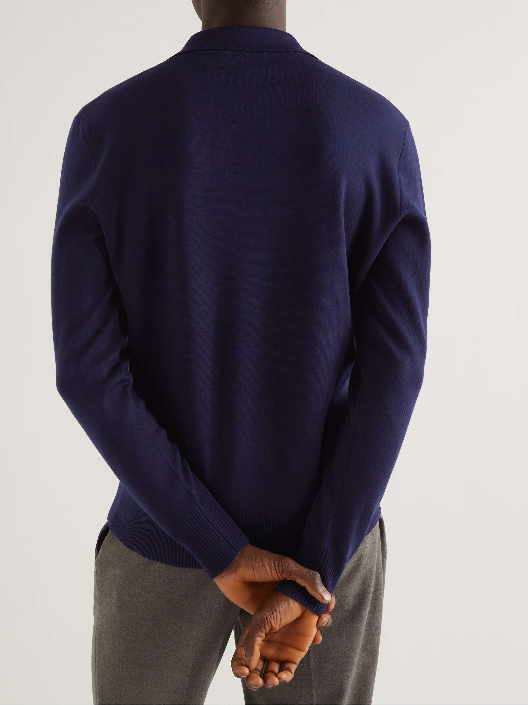 LORO PIANA Virgin Wool Polo Shirt