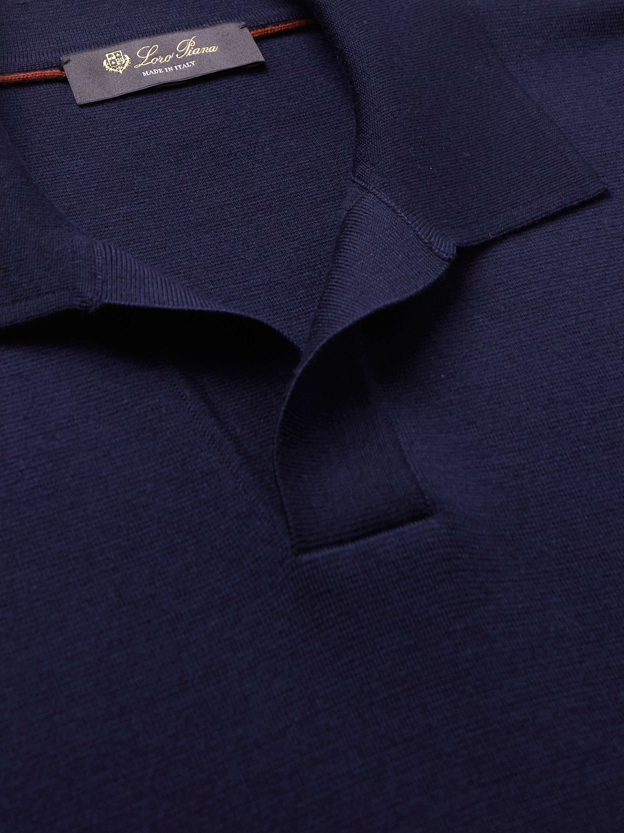 LORO PIANA Virgin Wool Polo Shirt