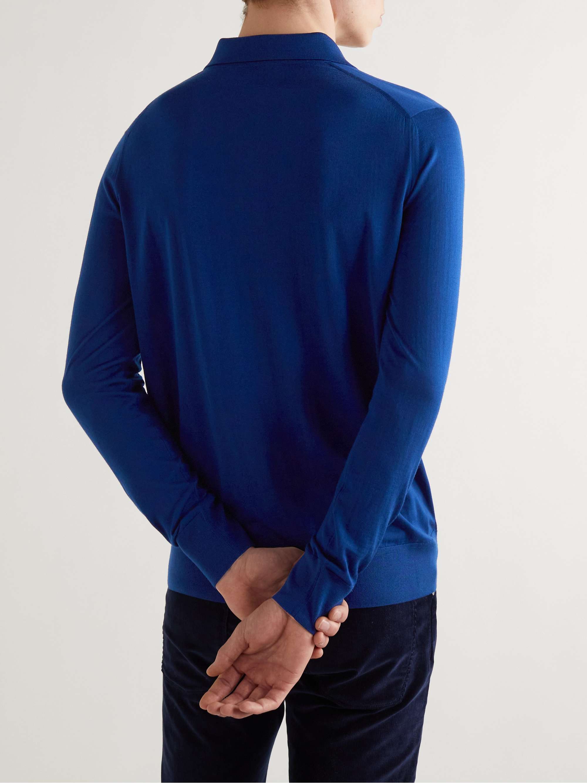 LORO PIANA Slim-Fit Wish Virgin Wool Polo Shirt
