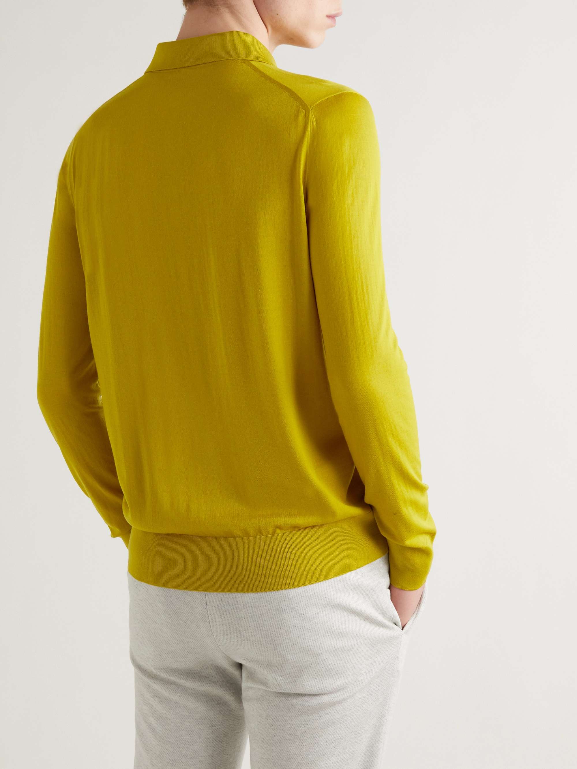 LORO PIANA Slim-Fit Wish Virgin Wool Polo Shirt