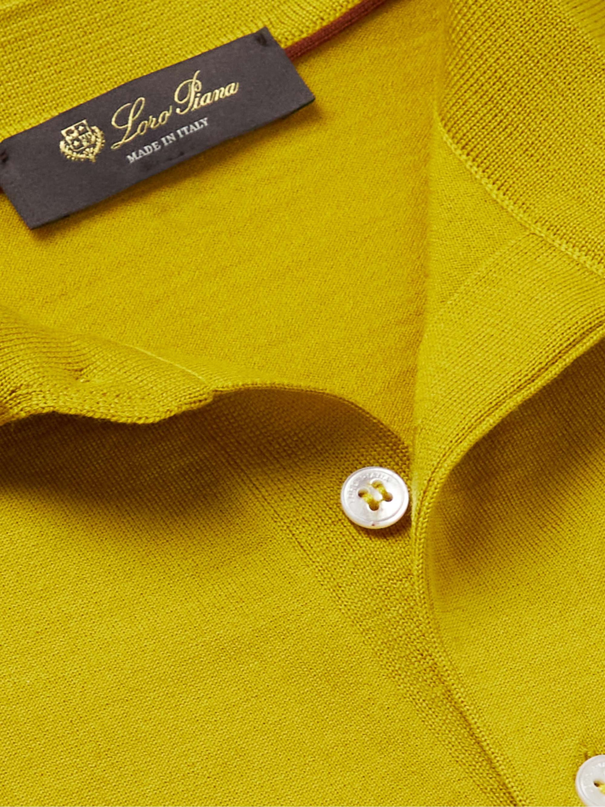 LORO PIANA Slim-Fit Wish Virgin Wool Polo Shirt