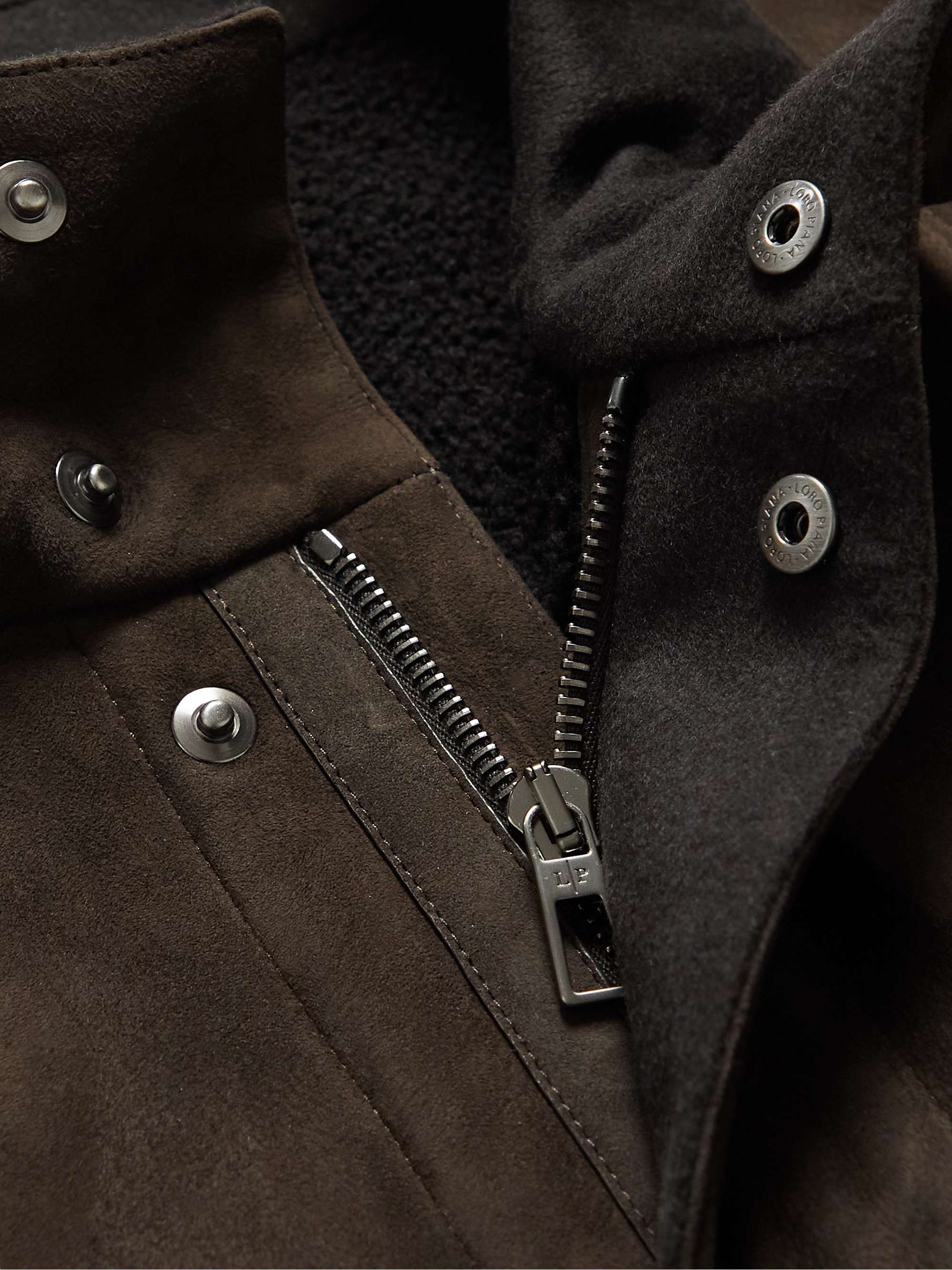 LORO PIANA Shearling Car Coat