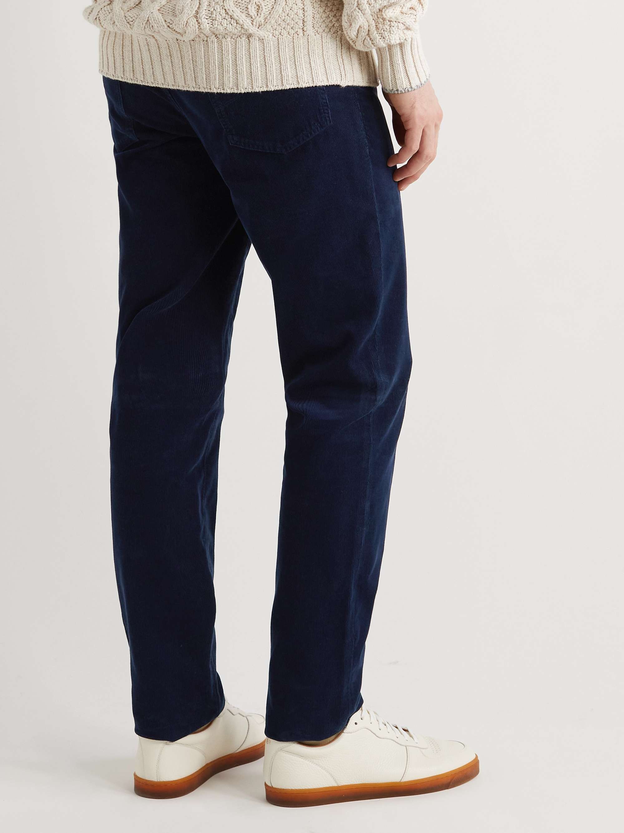 BRUNELLO CUCINELLI Straight-Leg Cotton-Corduroy Trousers