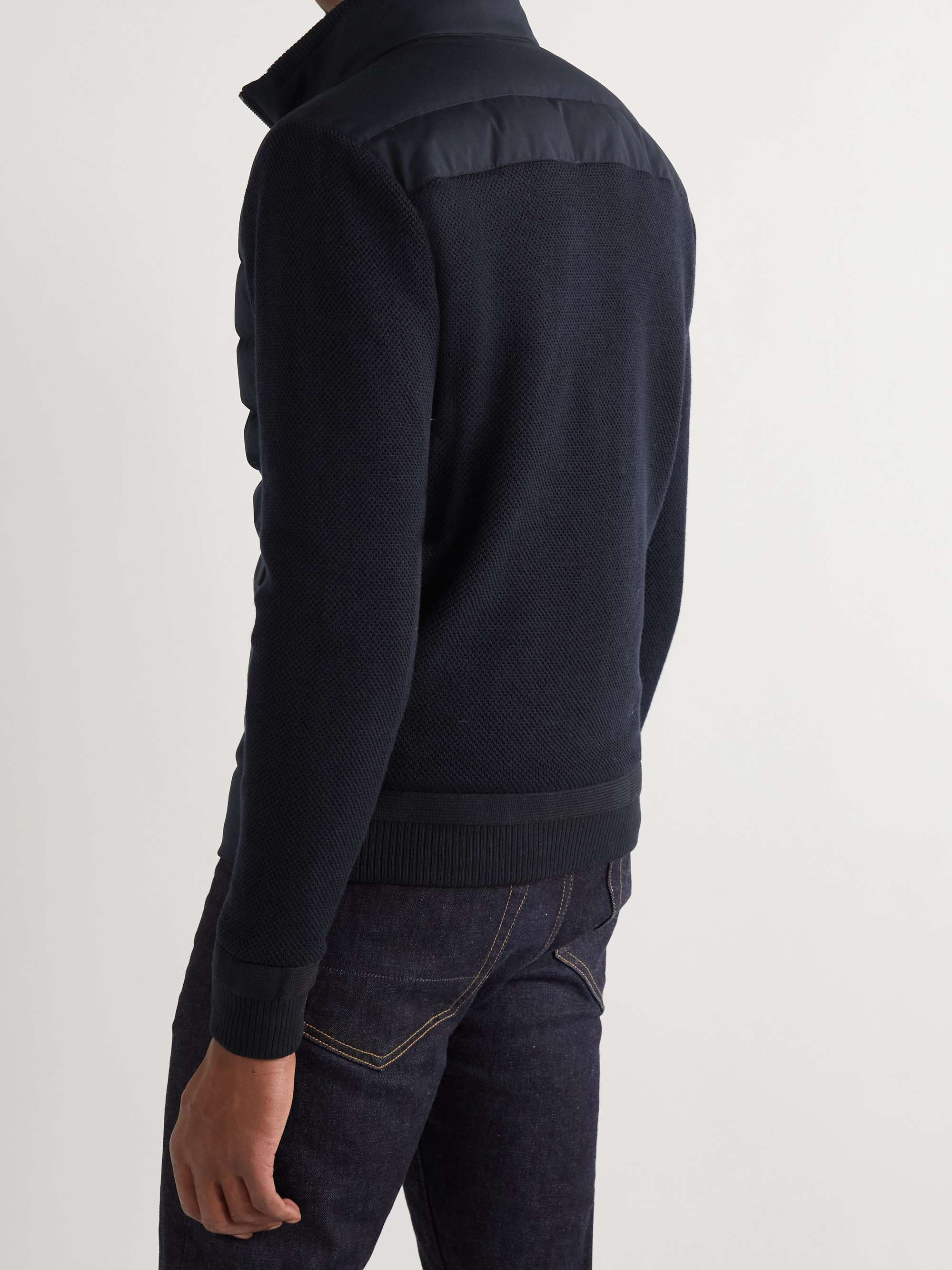 ZEGNA Trofeo Elements Quilted Merino Wool and Cotton-Blend Down Jacket