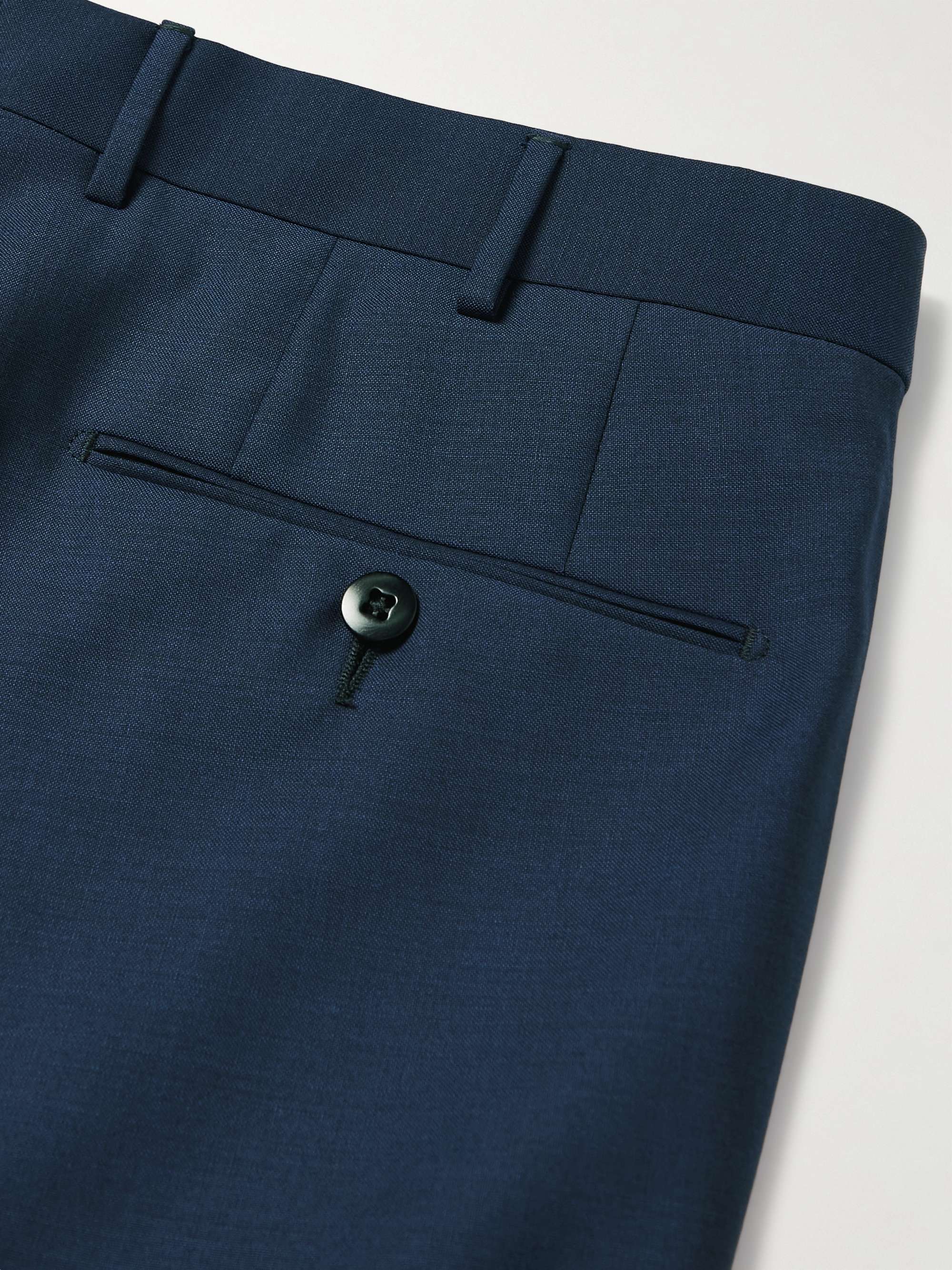 ZEGNA Slim-Fit Tapered Wool Trousers