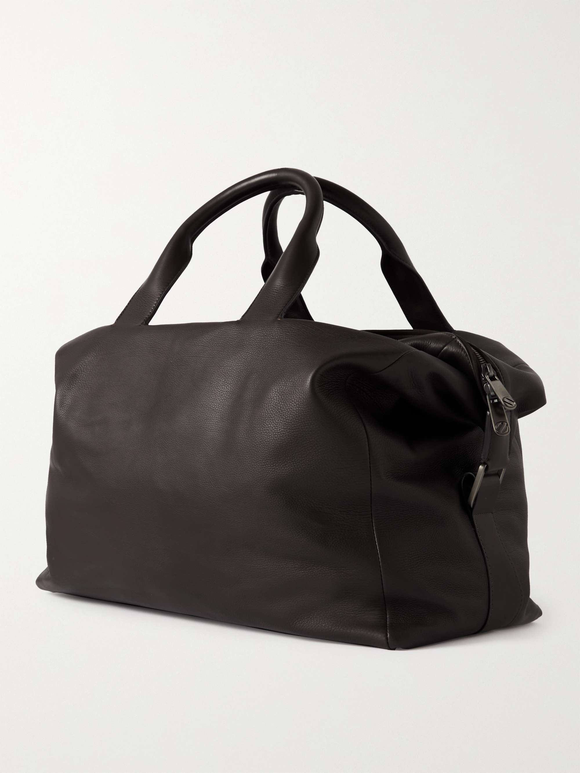 ZEGNA Full-Grain Leather Holdall