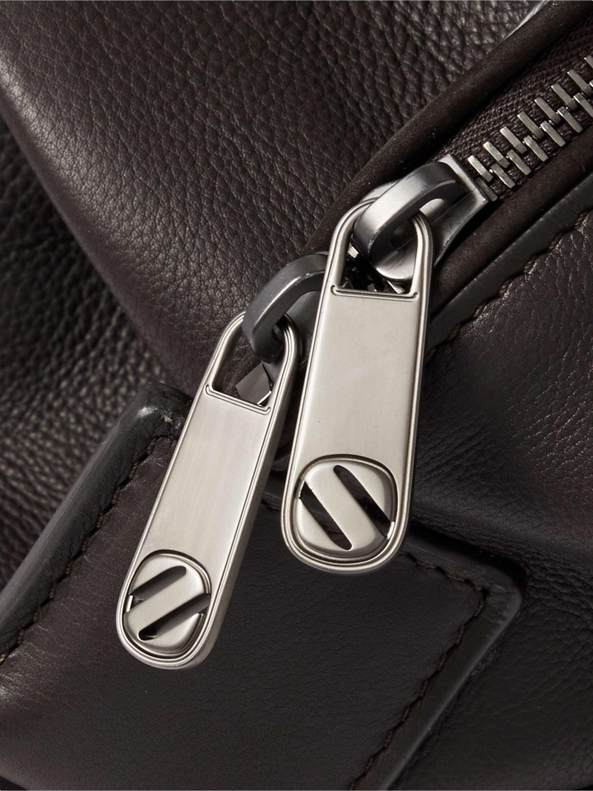 ZEGNA Full-Grain Leather Holdall