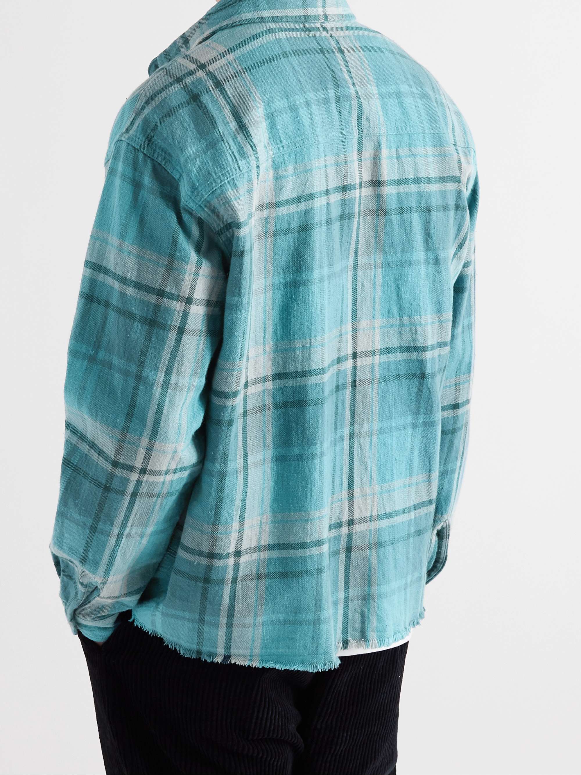 JOHN ELLIOTT Hemi Frayed Checked CottonFlannel Shirt for Men MR PORTER