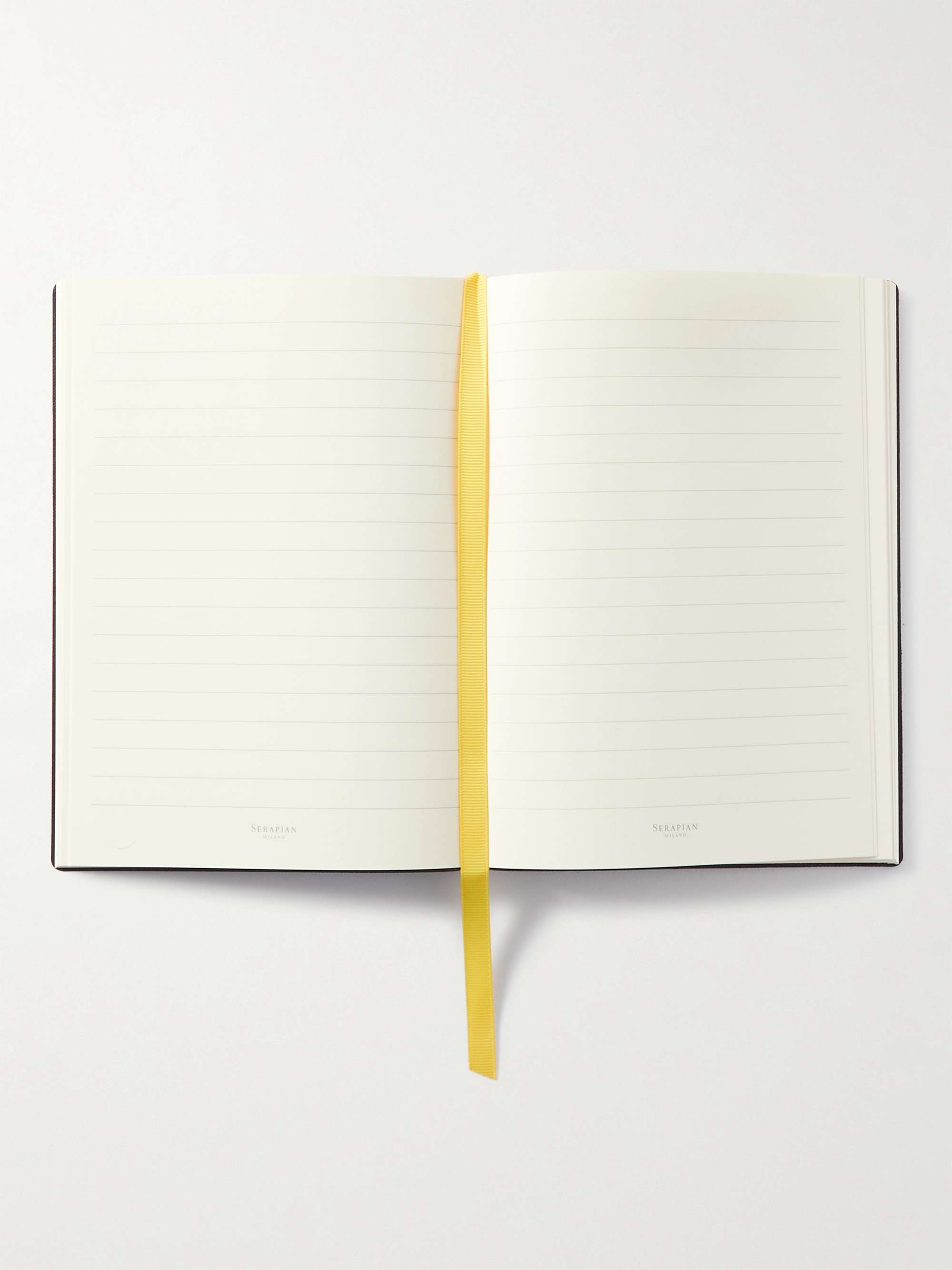 SERAPIAN + Space Invaders Printed Stepan Coated-Canvas and Leather Notebook