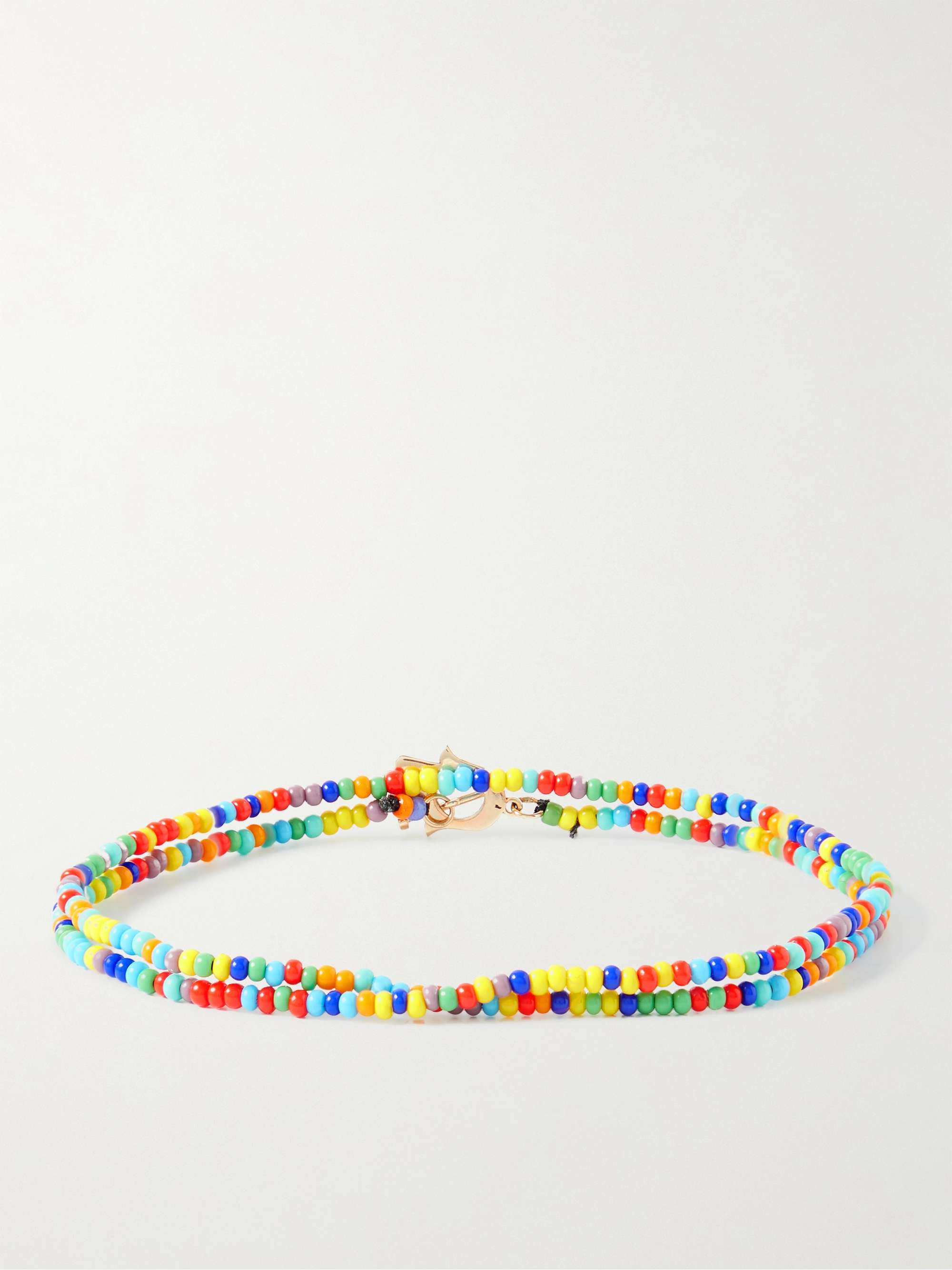 LUIS MORAIS Gold Beaded Bracelet