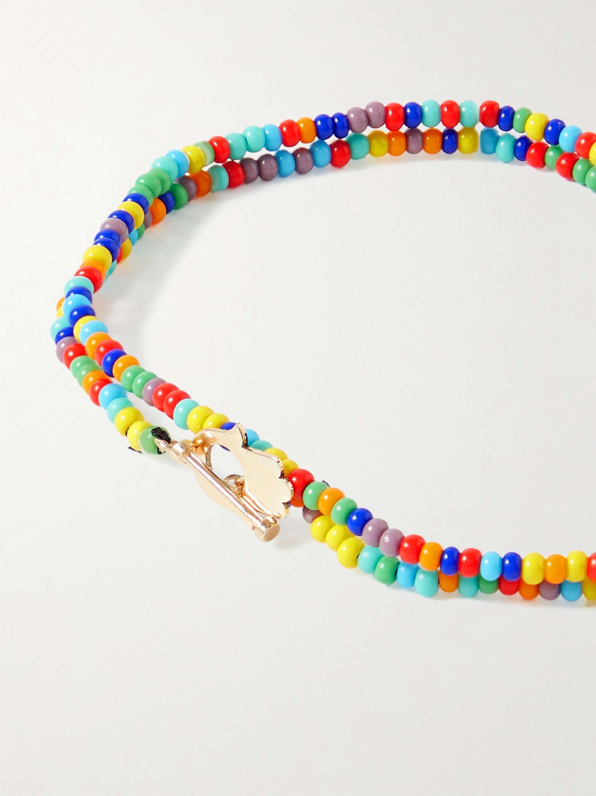 LUIS MORAIS Gold Beaded Bracelet