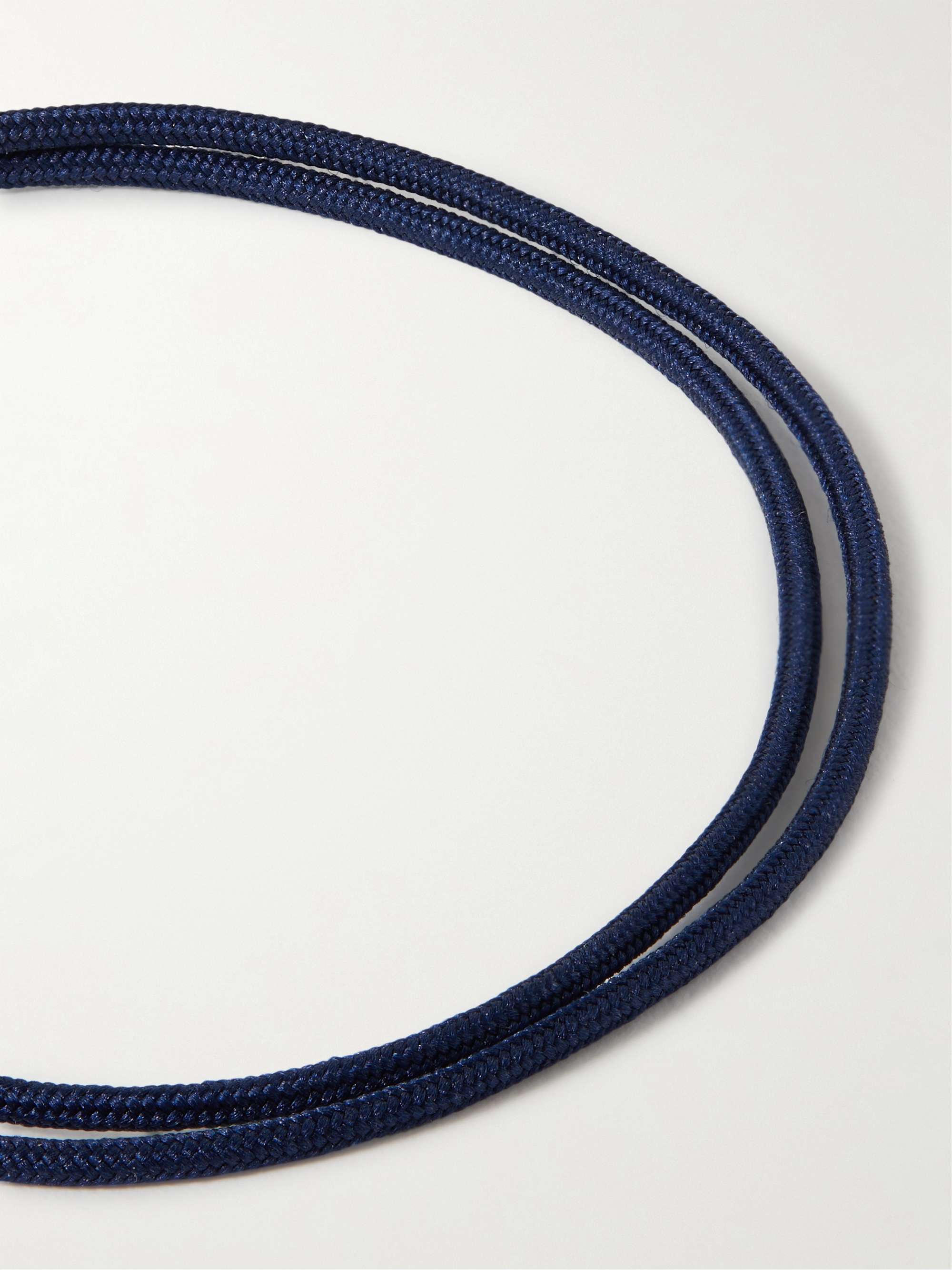 LUIS MORAIS 14-Karat Gold and Cord Wrap Bracelet