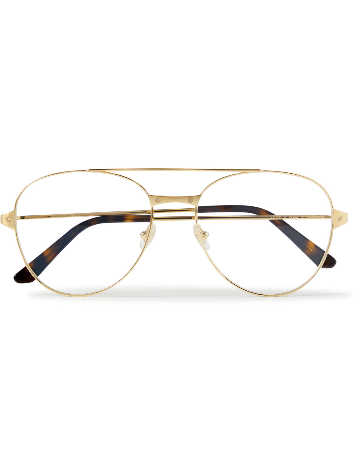 Aviator-Style Gold-Tone Optical Glasses