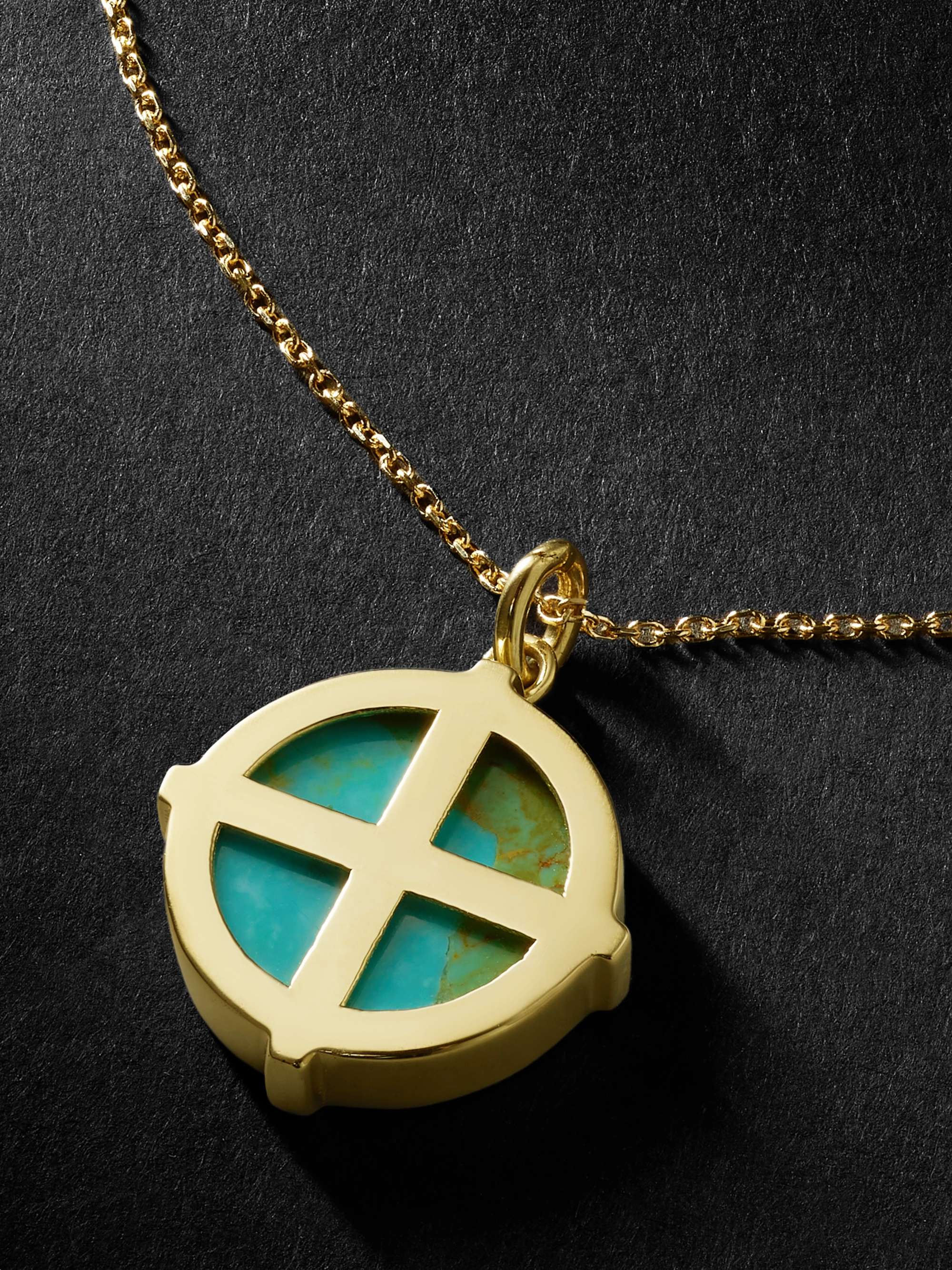LUIS MORAIS Gold Carnelian Necklace