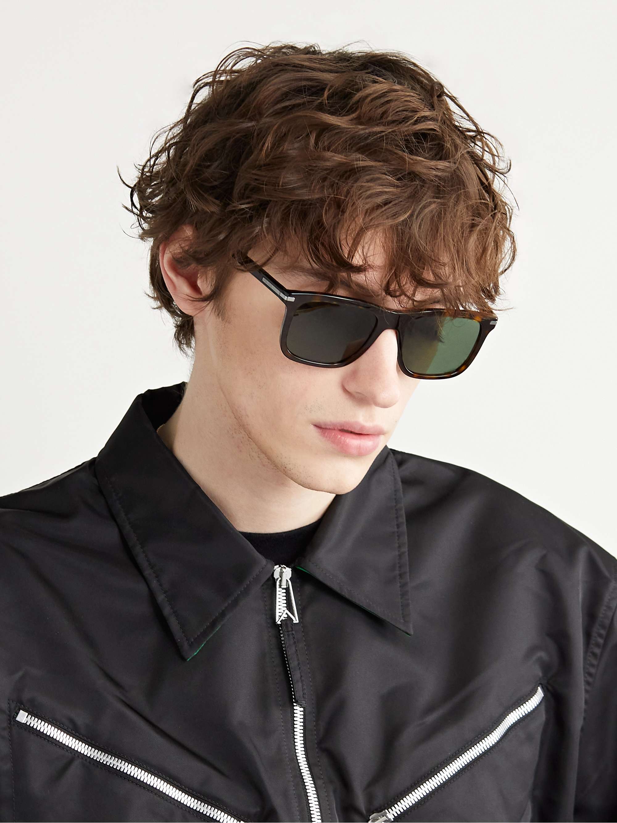 PRADA EYEWEAR Square-Frame Tortoiseshell Acetate Sunglasses