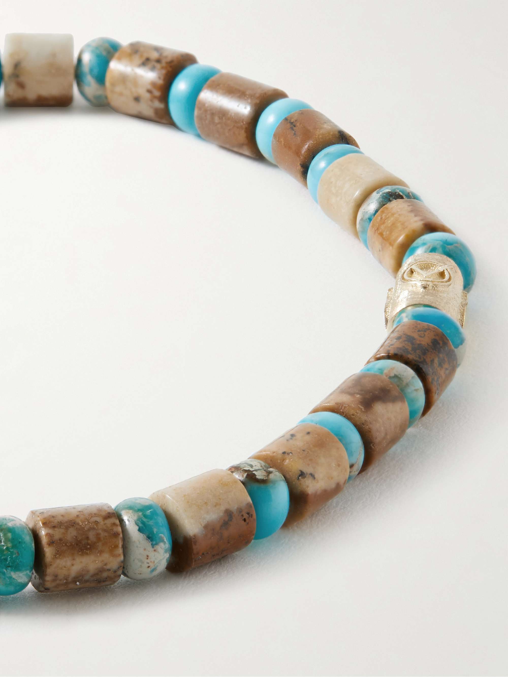 LUIS MORAIS Gold and Jasper Beaded Bracelet