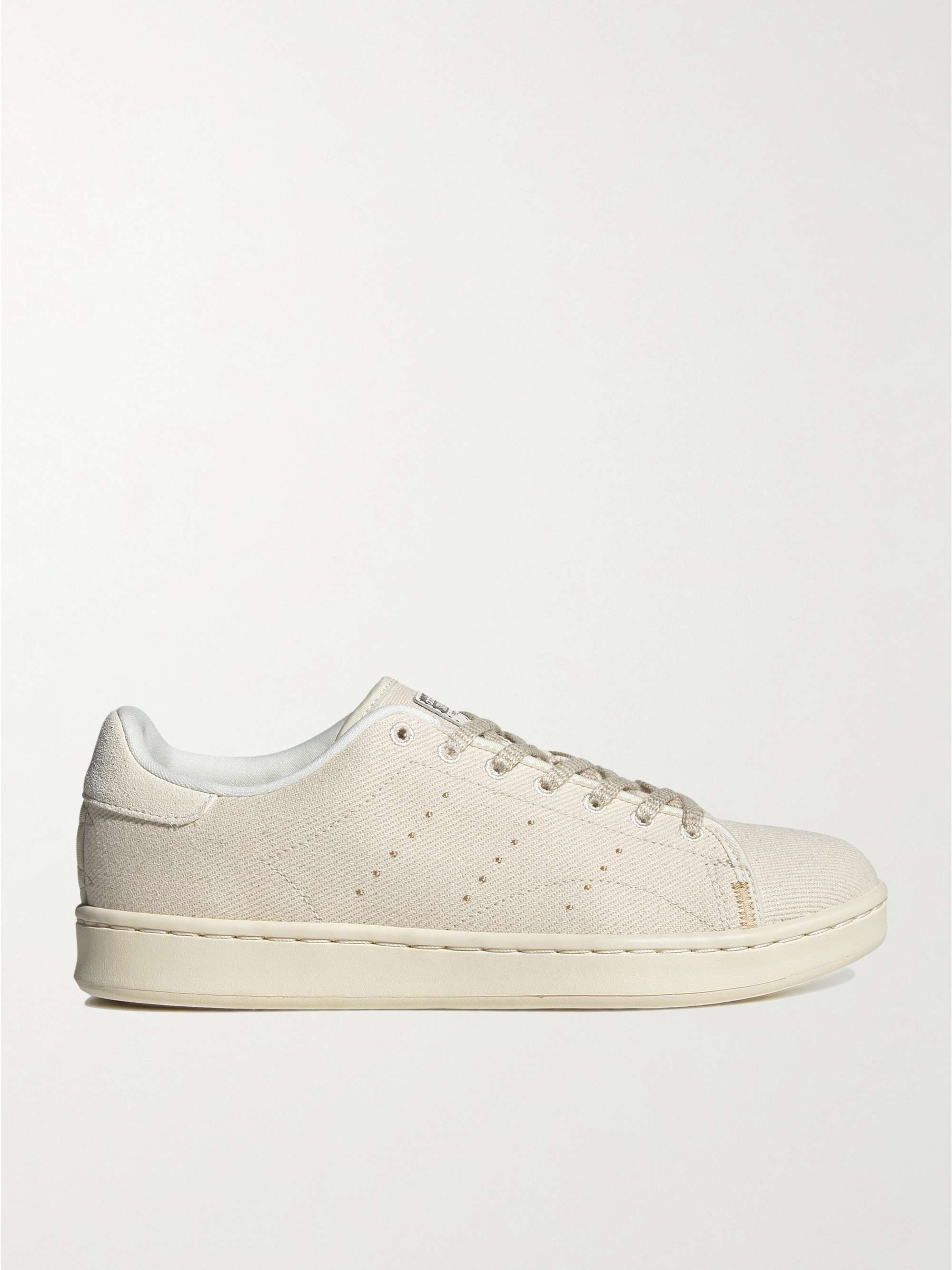 ADIDAS ORIGINALS Stan H Organic Cotton-Twill and Suede Sneakers Men | MR PORTER