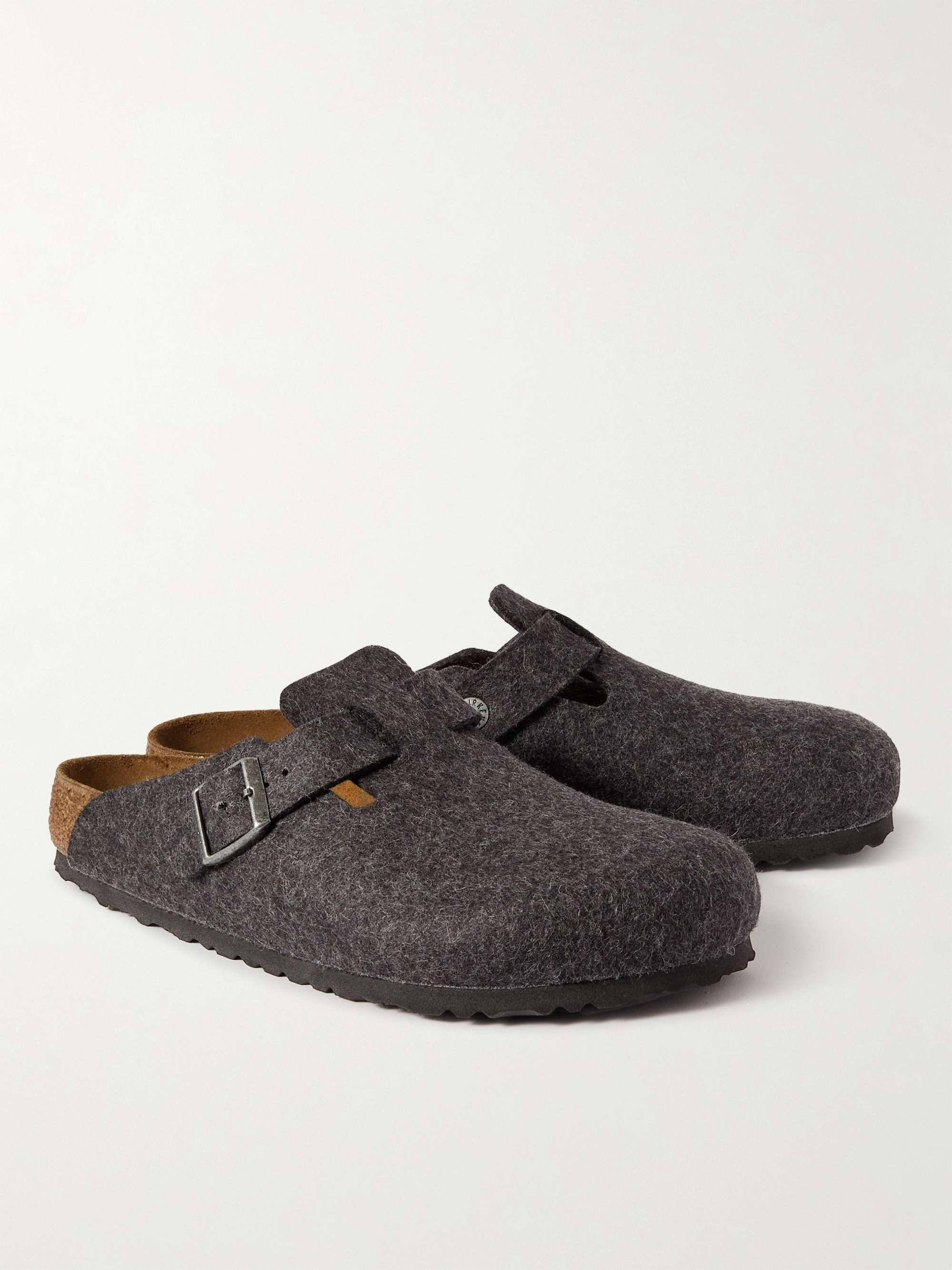 BIRKENSTOCK Boston Wool-Felt Clogs